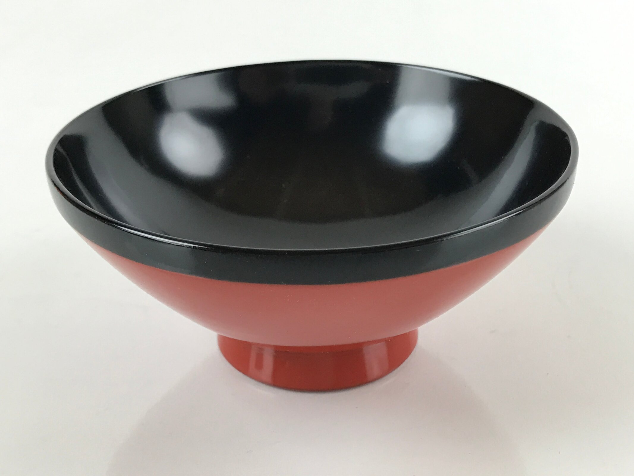 Japanese Lacquered Wooden Lidded Bowl Nimonowan Vtg Makie Red Black LB110
