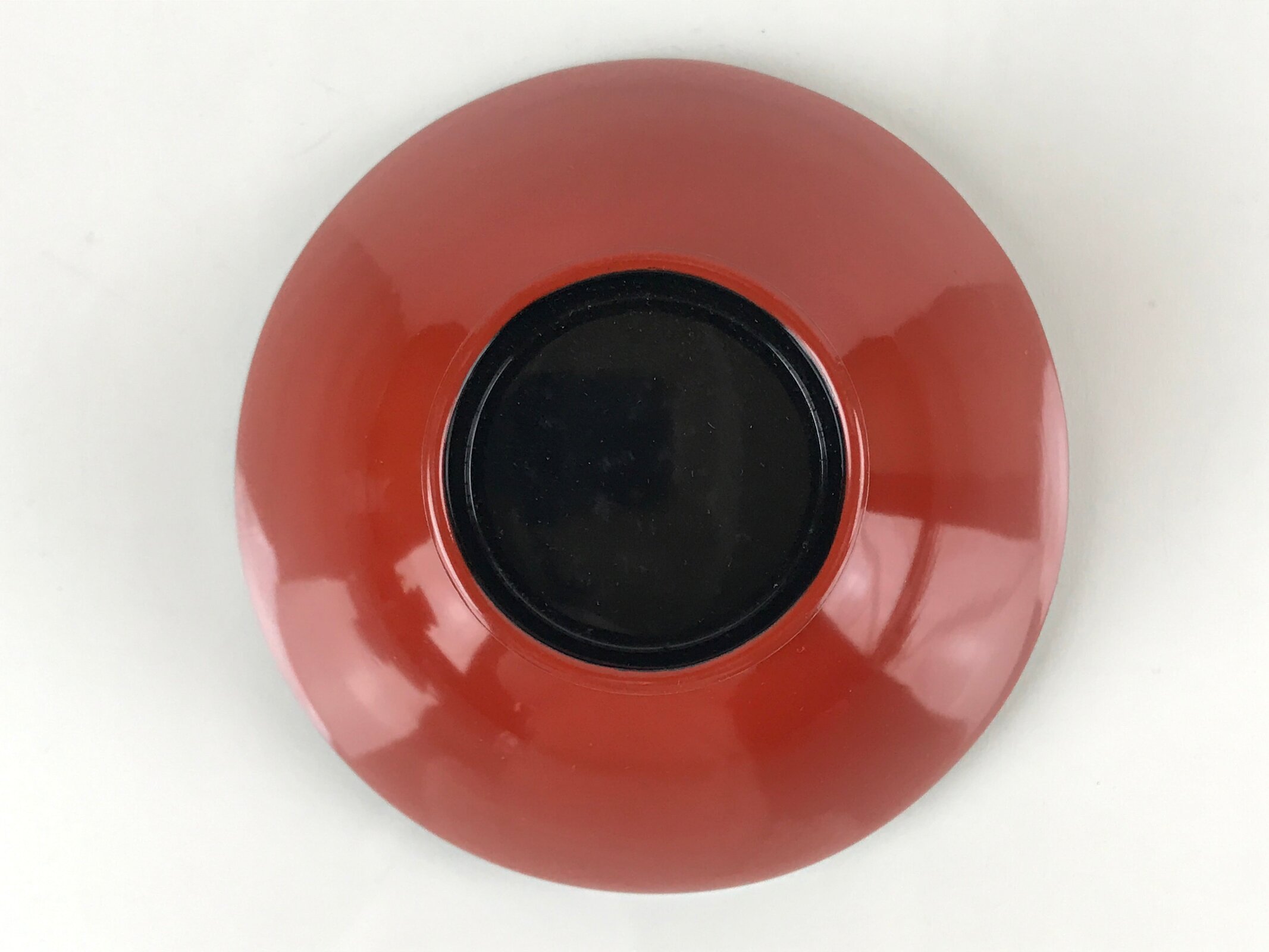 Japanese Lacquered Wooden Lidded Bowl Nimonowan Vtg Makie Red Black LB110