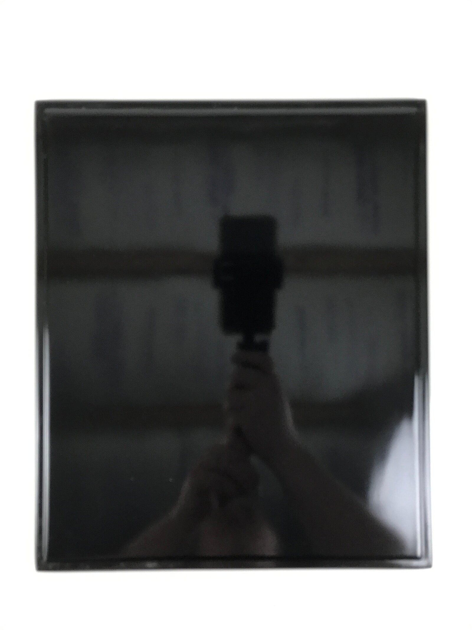 Japanese Lacquered Wooden Lidded Fumibako Letter Box Vtg Makie Raden Black FB91