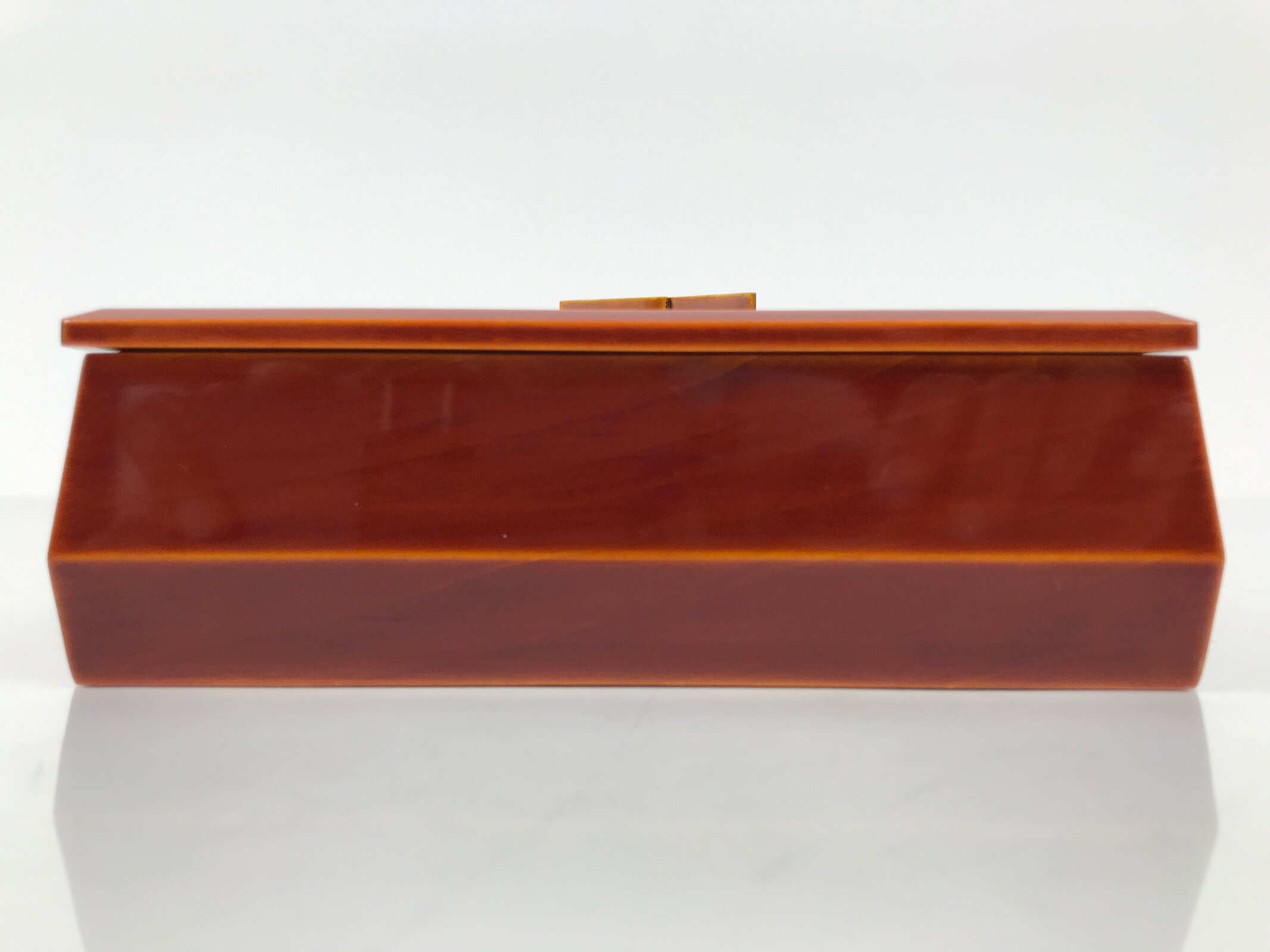 Japanese Lacquered Wooden Lunch Box Bento Hida Shunkei Vtg Brown Jubako LWB180