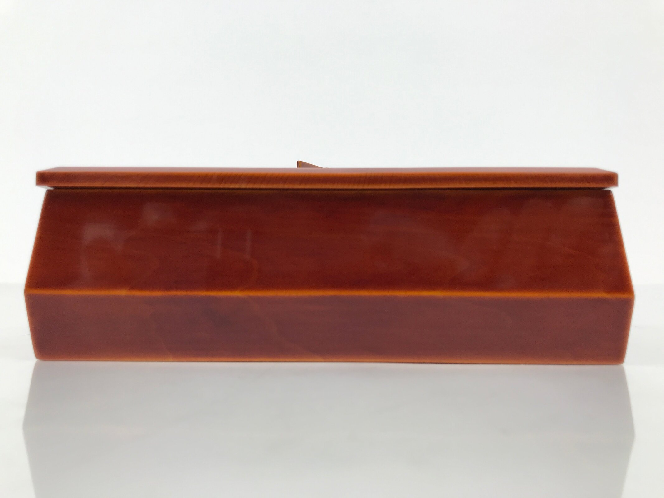 Japanese Lacquered Wooden Lunch Box Bento Hida Shunkei Vtg Brown Jubako LWB180