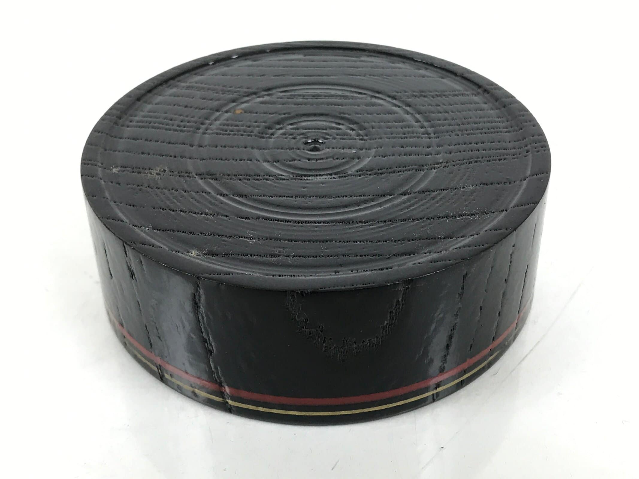 Japanese Lacquered Wooden Sake Snack Cup Vtg Kobachi Bowl Black Gold Red L526