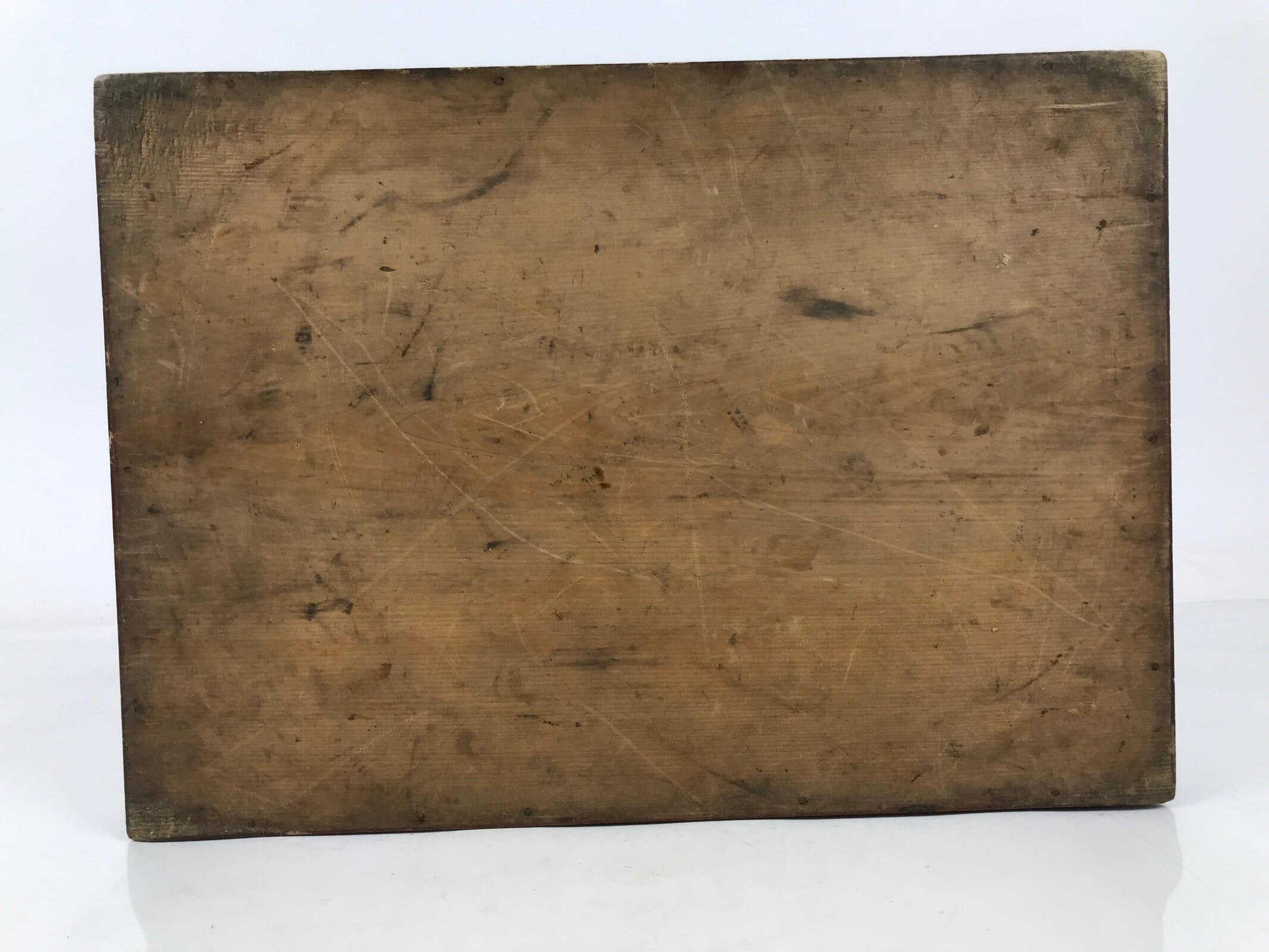 Japanese Lacquered Wooden Serving Tray Obon Vtg Rectangle Brown Handle L489