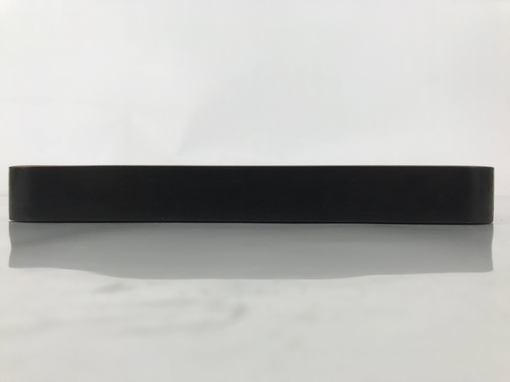 Japanese Lacquered Wooden Serving Tray Obon Vtg Square Makie Fans Black LWB123