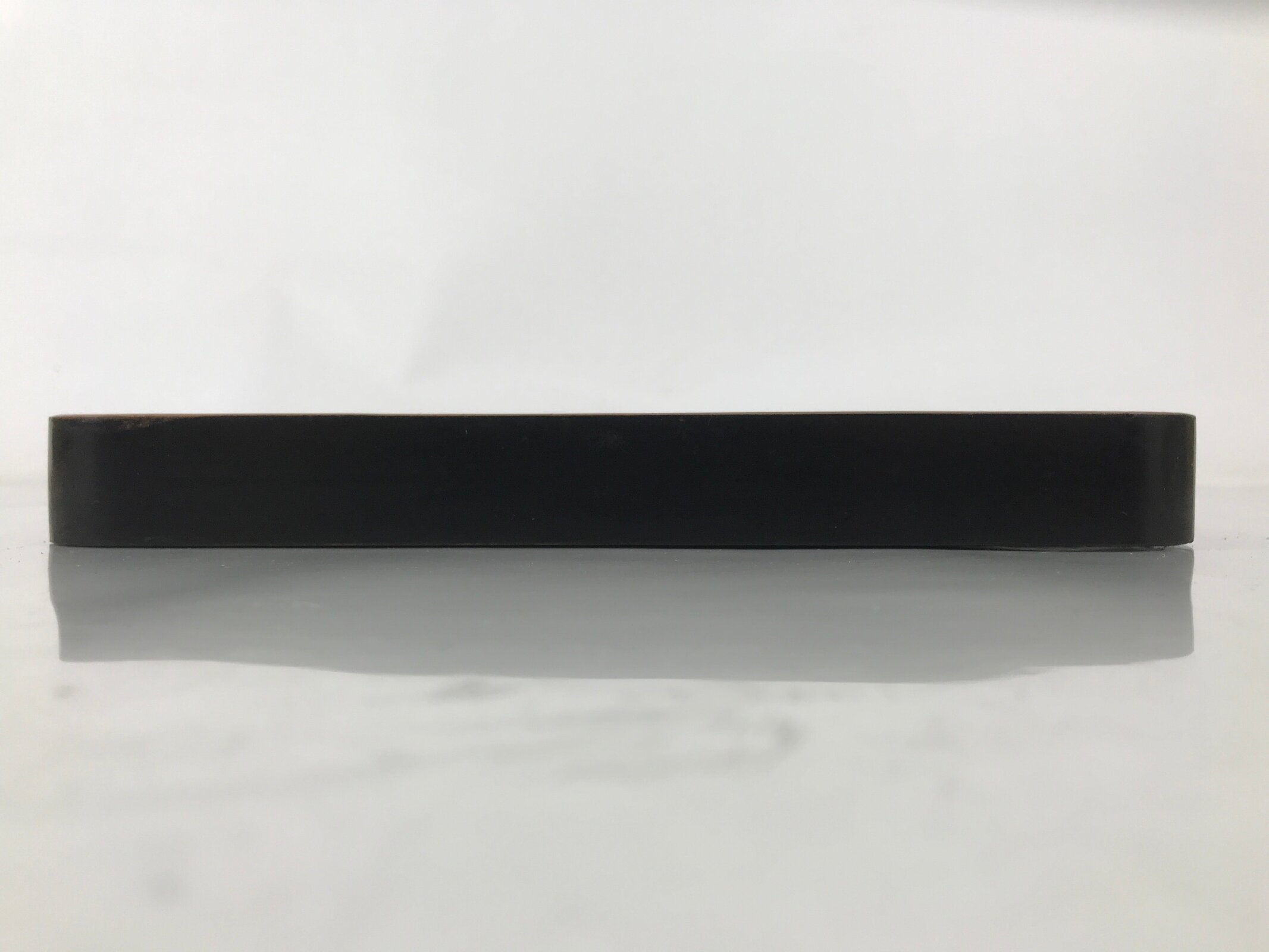 Japanese Lacquered Wooden Serving Tray Obon Vtg Square Makie Fans Black LWB123