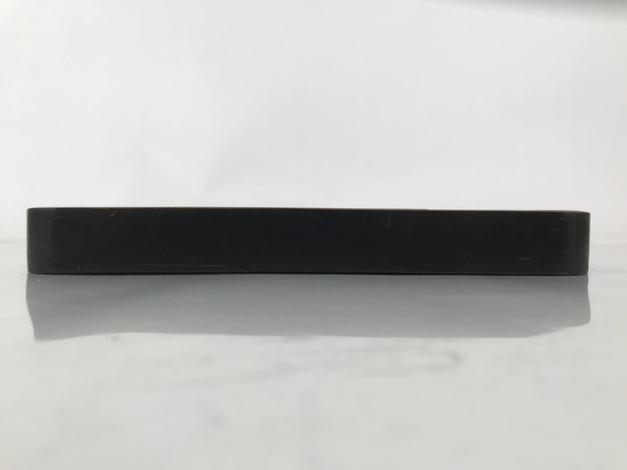 Japanese Lacquered Wooden Serving Tray Obon Vtg Square Makie Fans Black LWB123