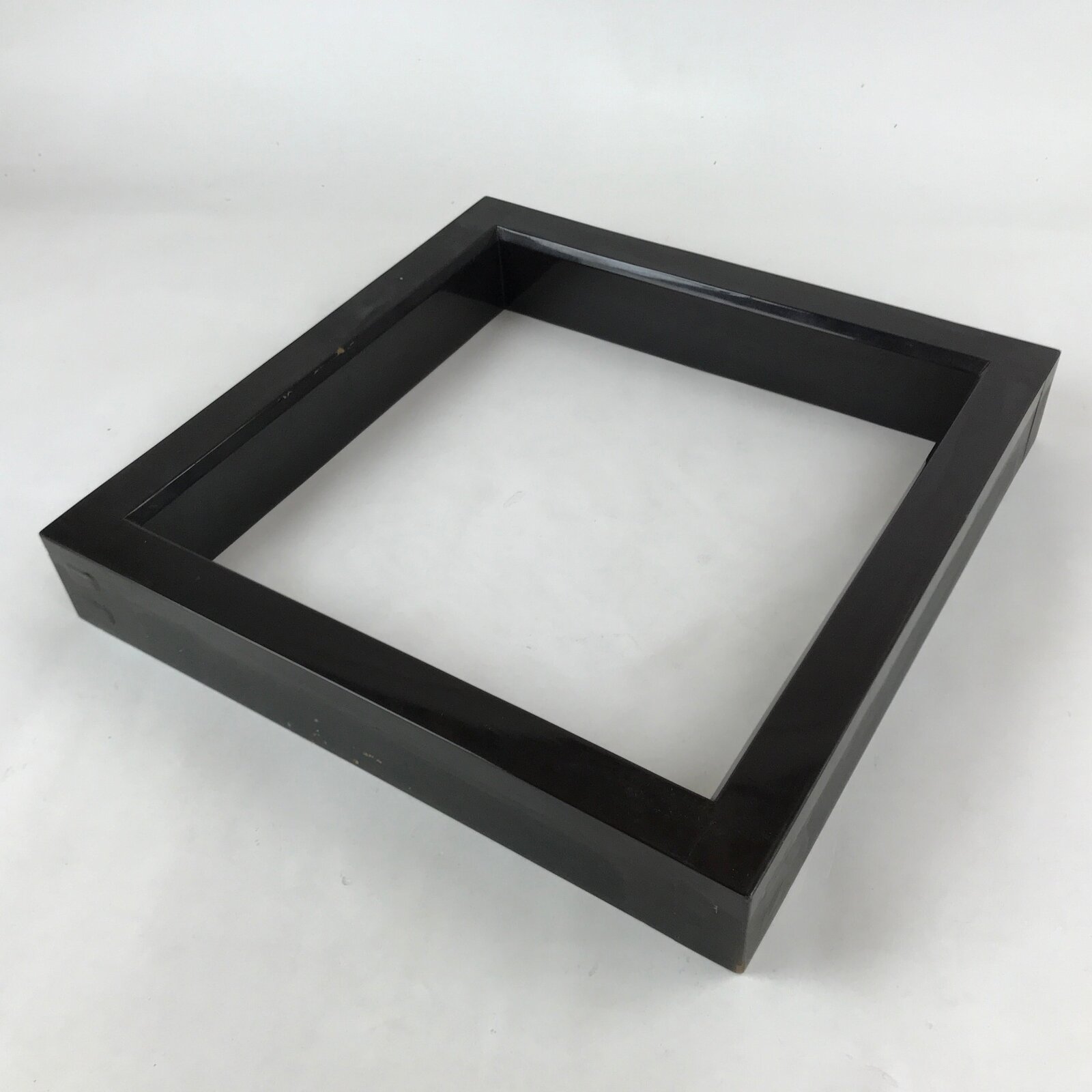 Japanese Lacquered Wooden Tea Ceremony Ro Hearth Frame Robuchi Vtg Black L115