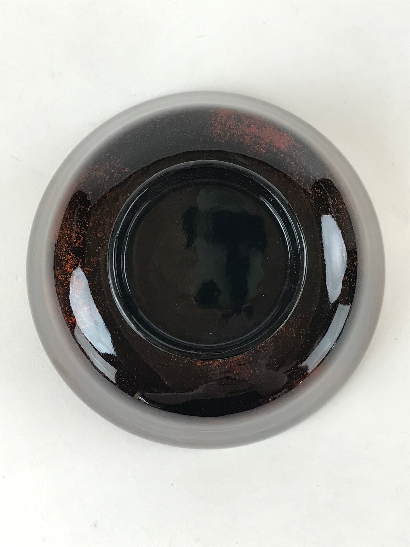 Japanese Lacquerware Lidded Bowl Nimonowan Vtg Black Orange Rice Soup LB79