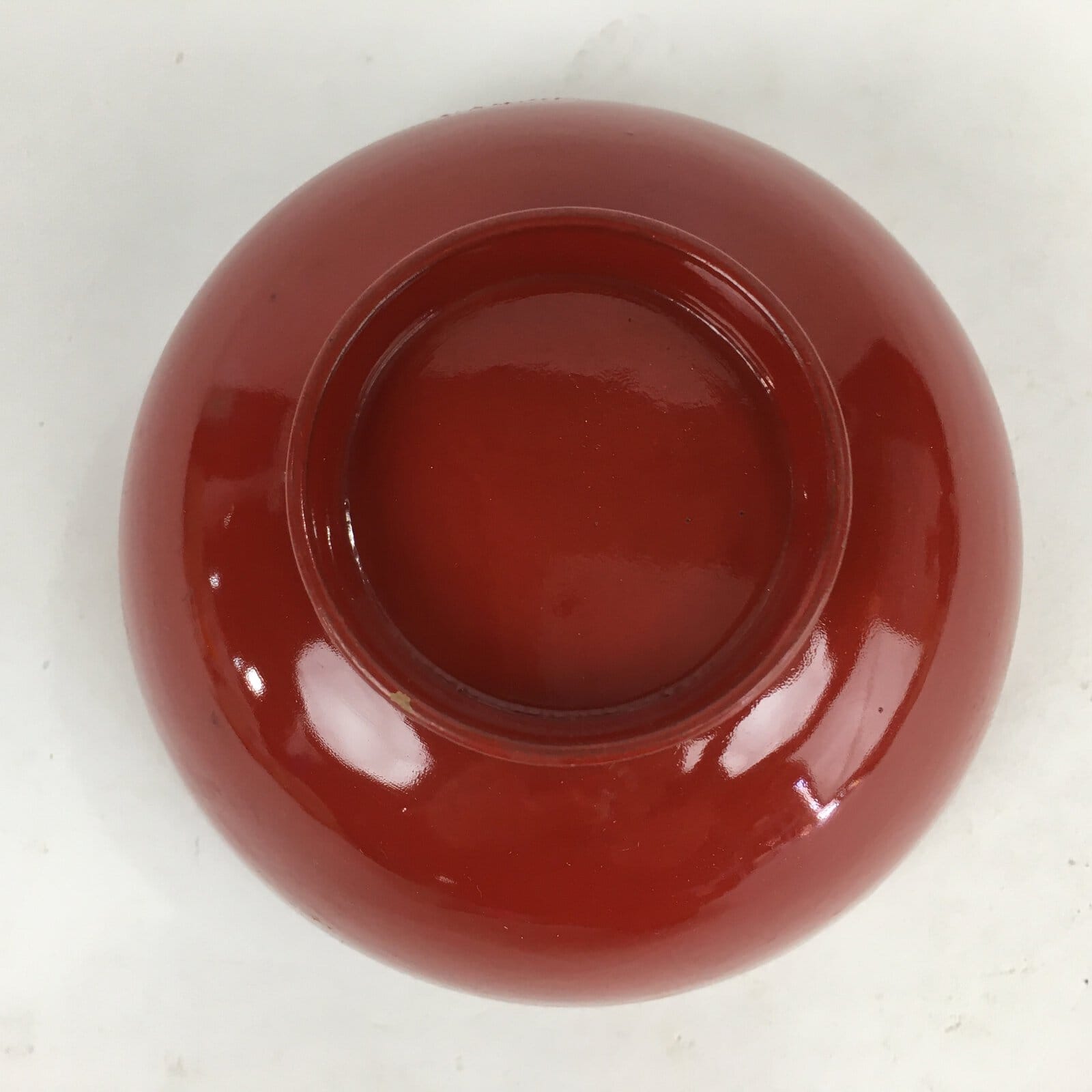 Japanese Lacquerware Lidded Bowl Vtg Maki-e Gold Owan Soup Bowl Red UR650