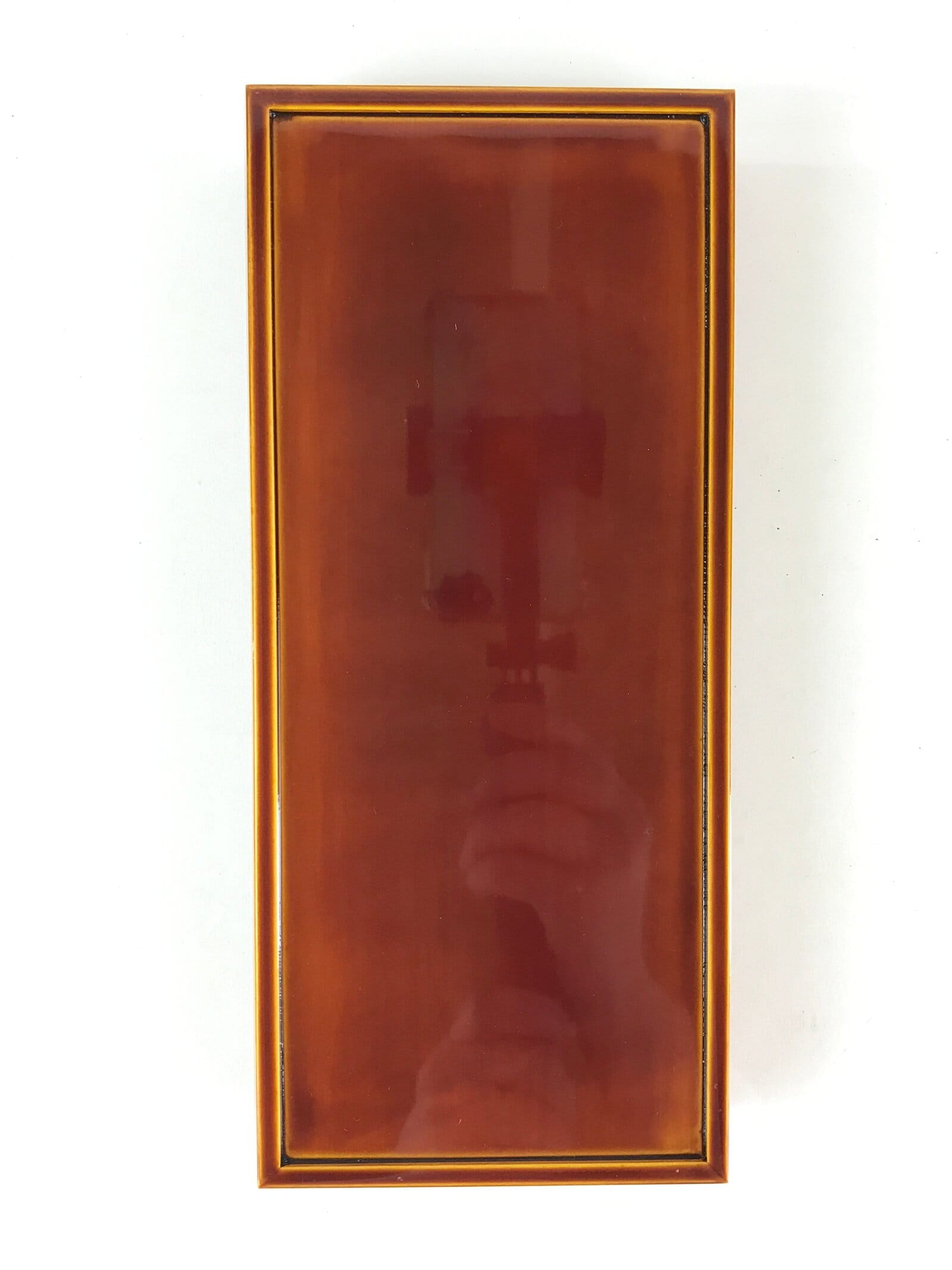 Japanese Lacquerware Lidded Box Vtg Hida Shunkei-Nuri Brown PX631