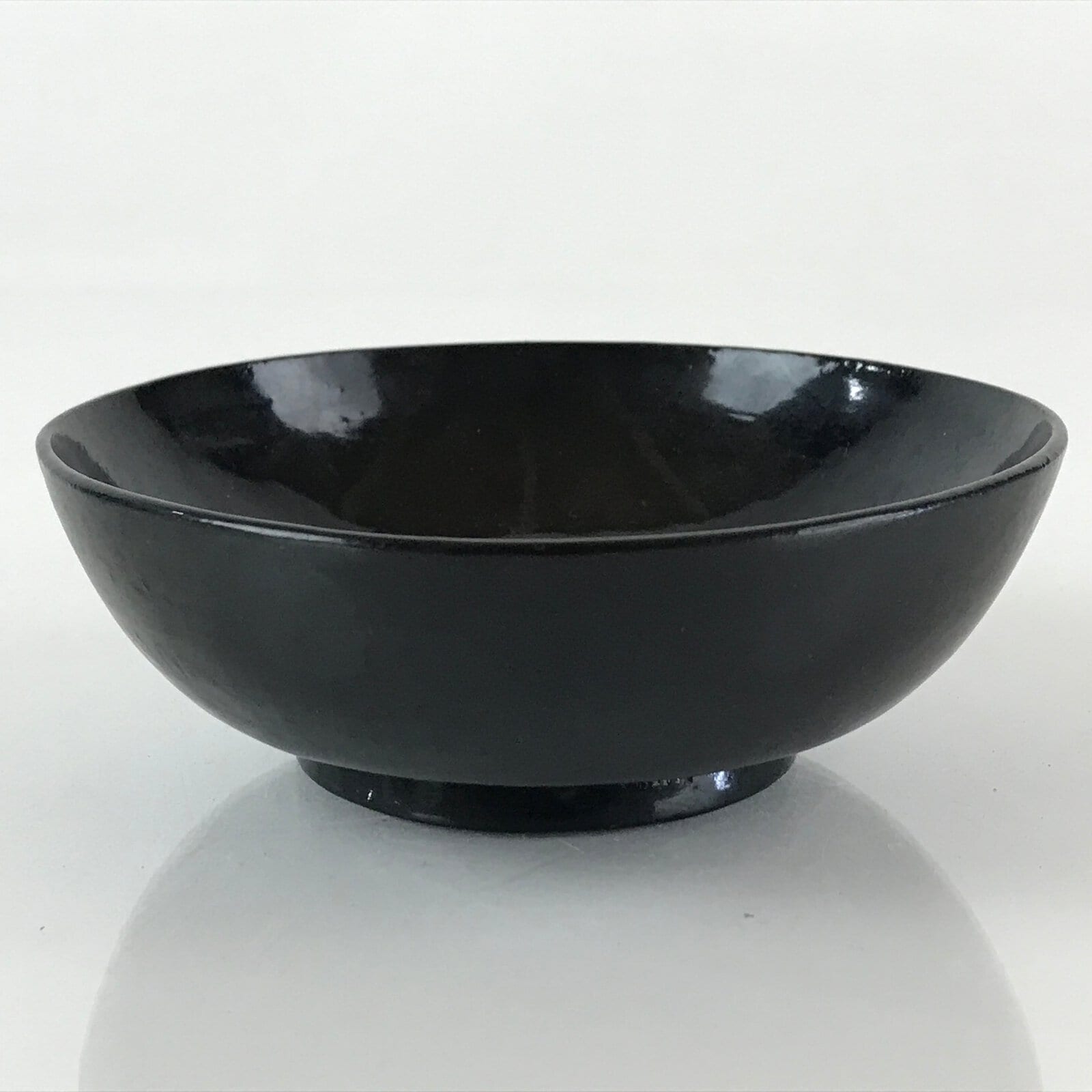 Japanese Lacquerware Small Bowl Vtg Urushi Black Kobachi LB60