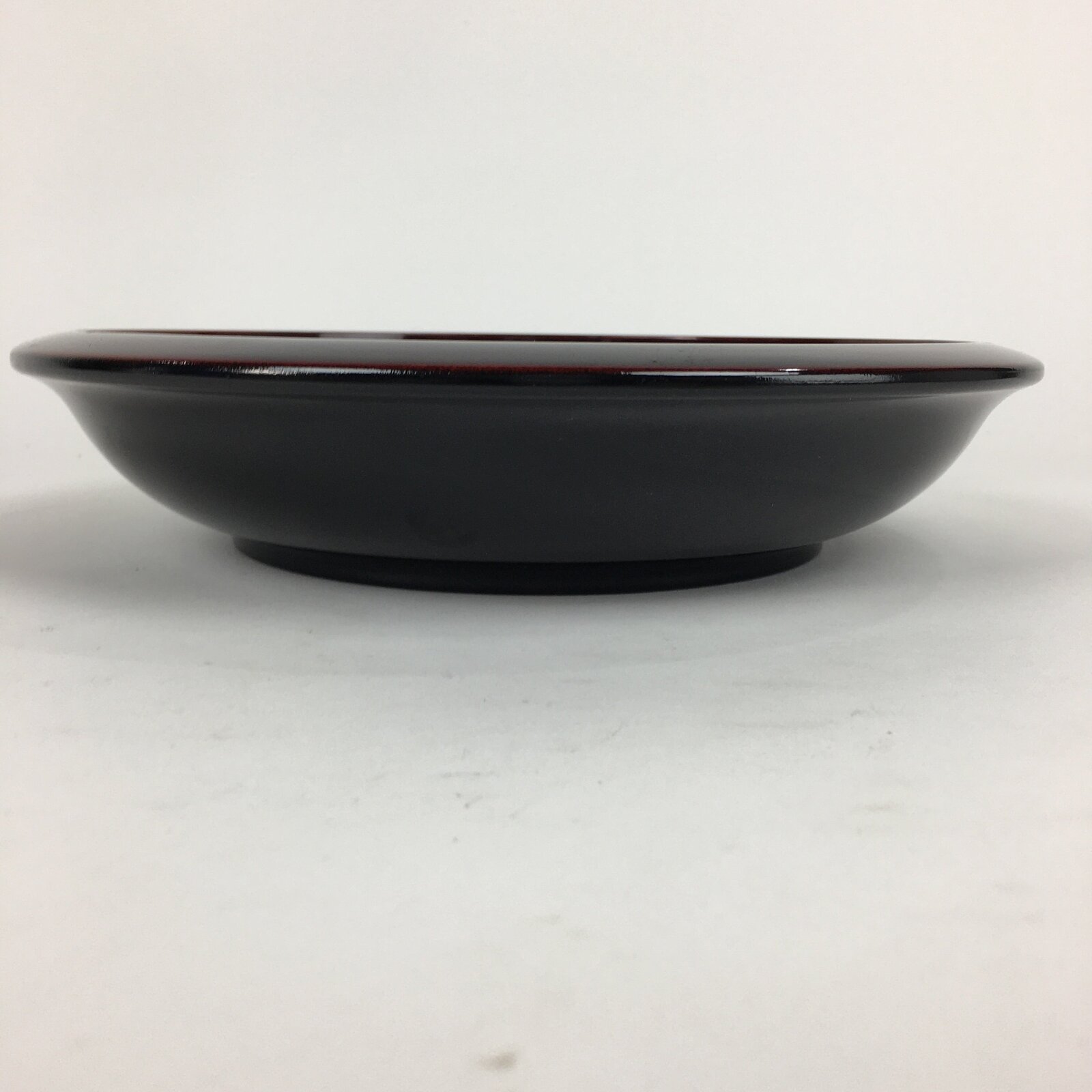 Japanese Lacquerware Snack Bowl Vtg Echizen-Nuri Kashiki Flower UR624