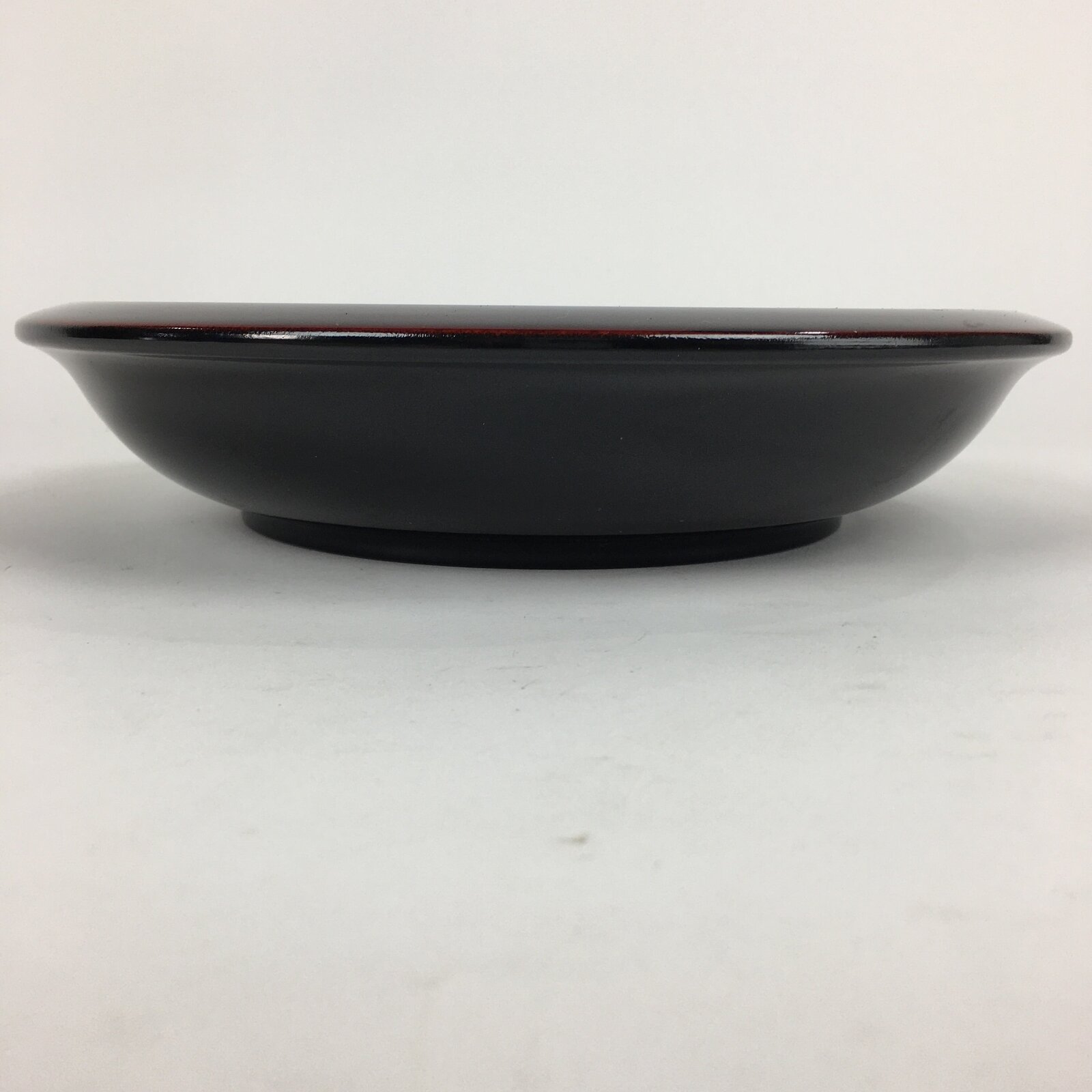 Japanese Lacquerware Snack Bowl Vtg Echizen-Nuri Kashiki Flower UR624
