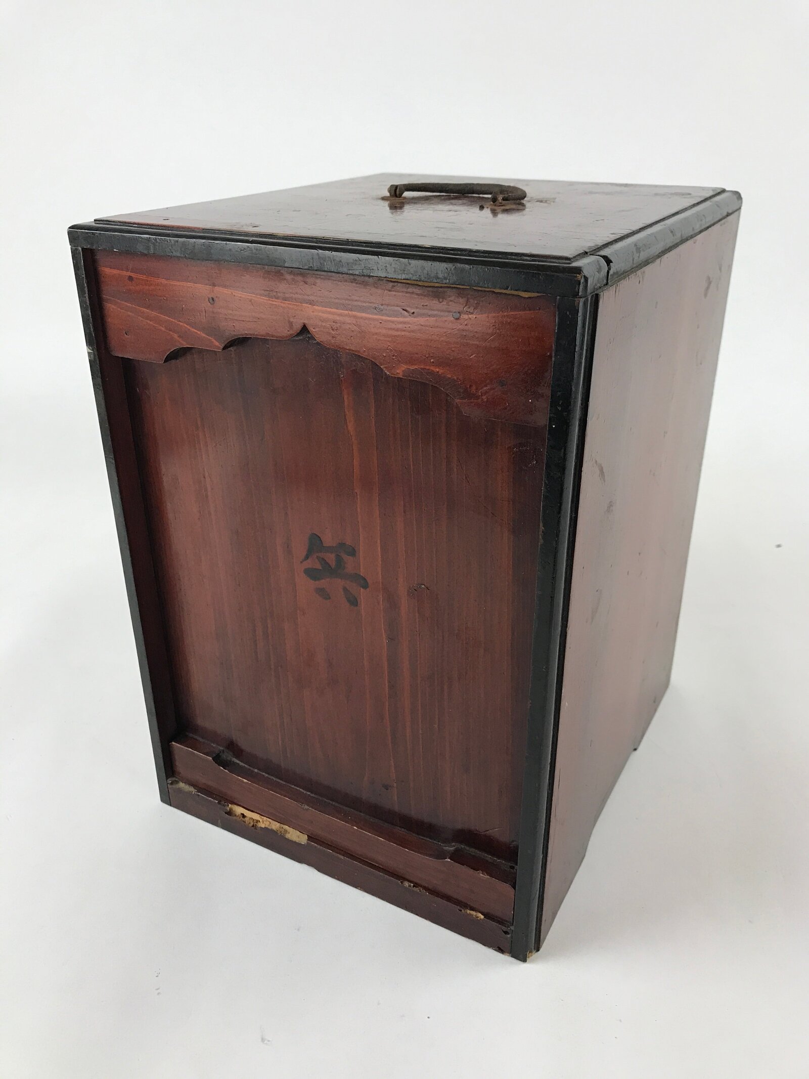 Japanese Lacquerware Two Bento Boxes 5 Tiers 2 Lids Vtg Wood Storage Box LWB62