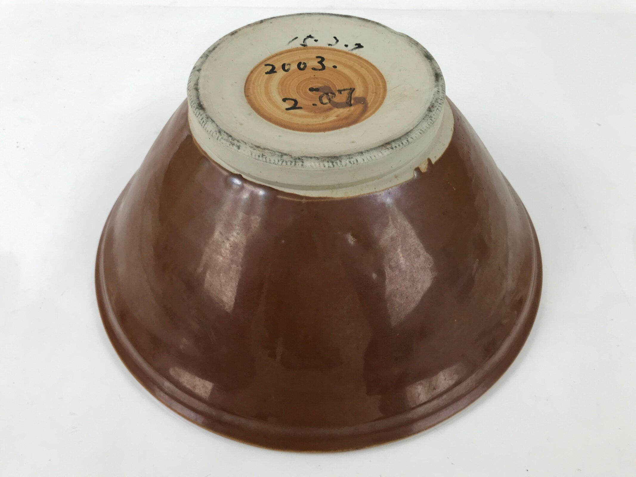 Japanese Large Ceramic Suribachi Mortar Bowl Pottery Yakimono Sesame Spices Y230