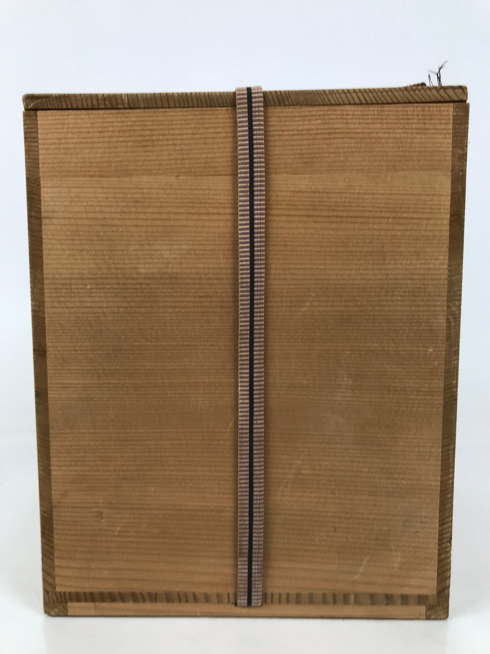 Japanese Large Porcelain Sometsuke Flower Vase Vtg Floral Blue White w/Box PX778