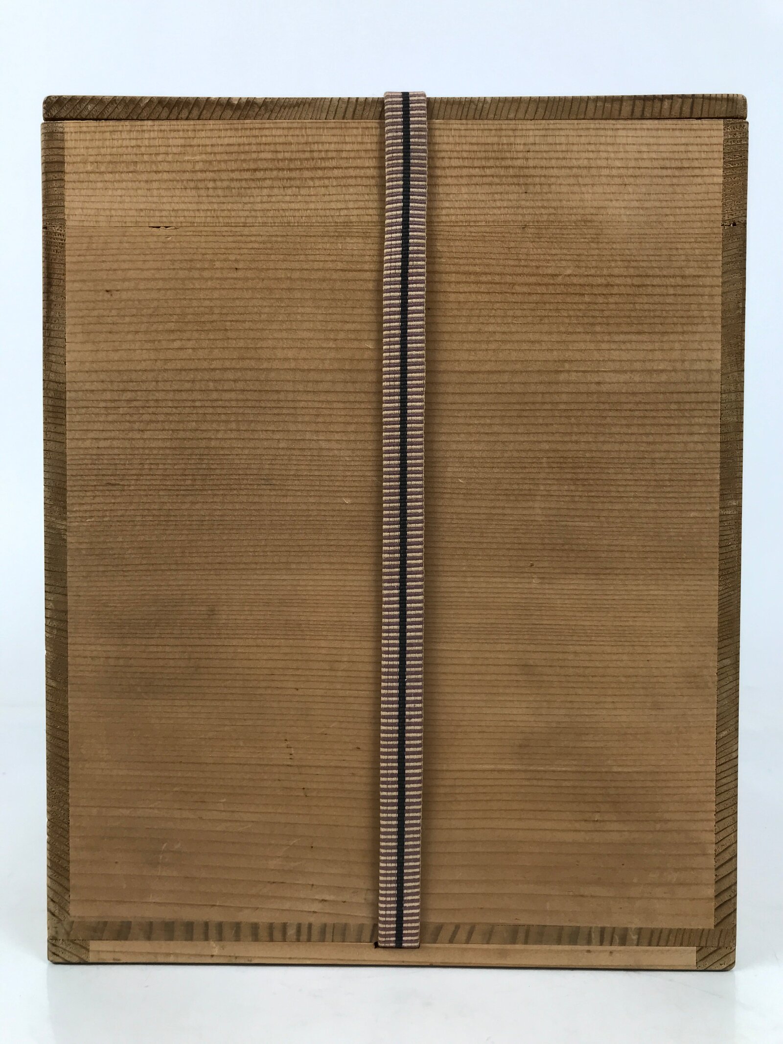 Japanese Large Porcelain Sometsuke Flower Vase Vtg Floral Blue White w/Box PX778