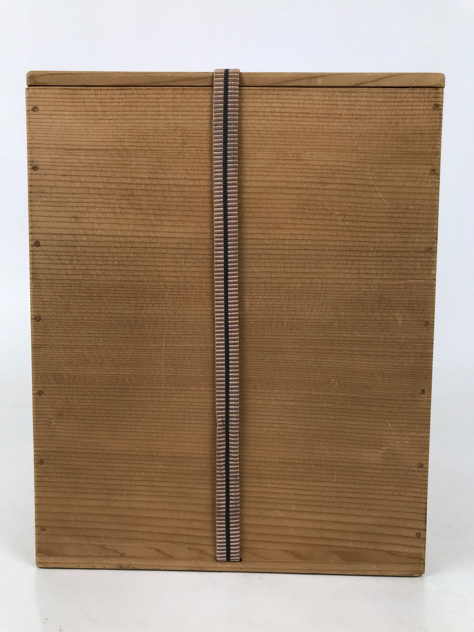 Japanese Large Porcelain Sometsuke Flower Vase Vtg Floral Blue White w/Box PX778