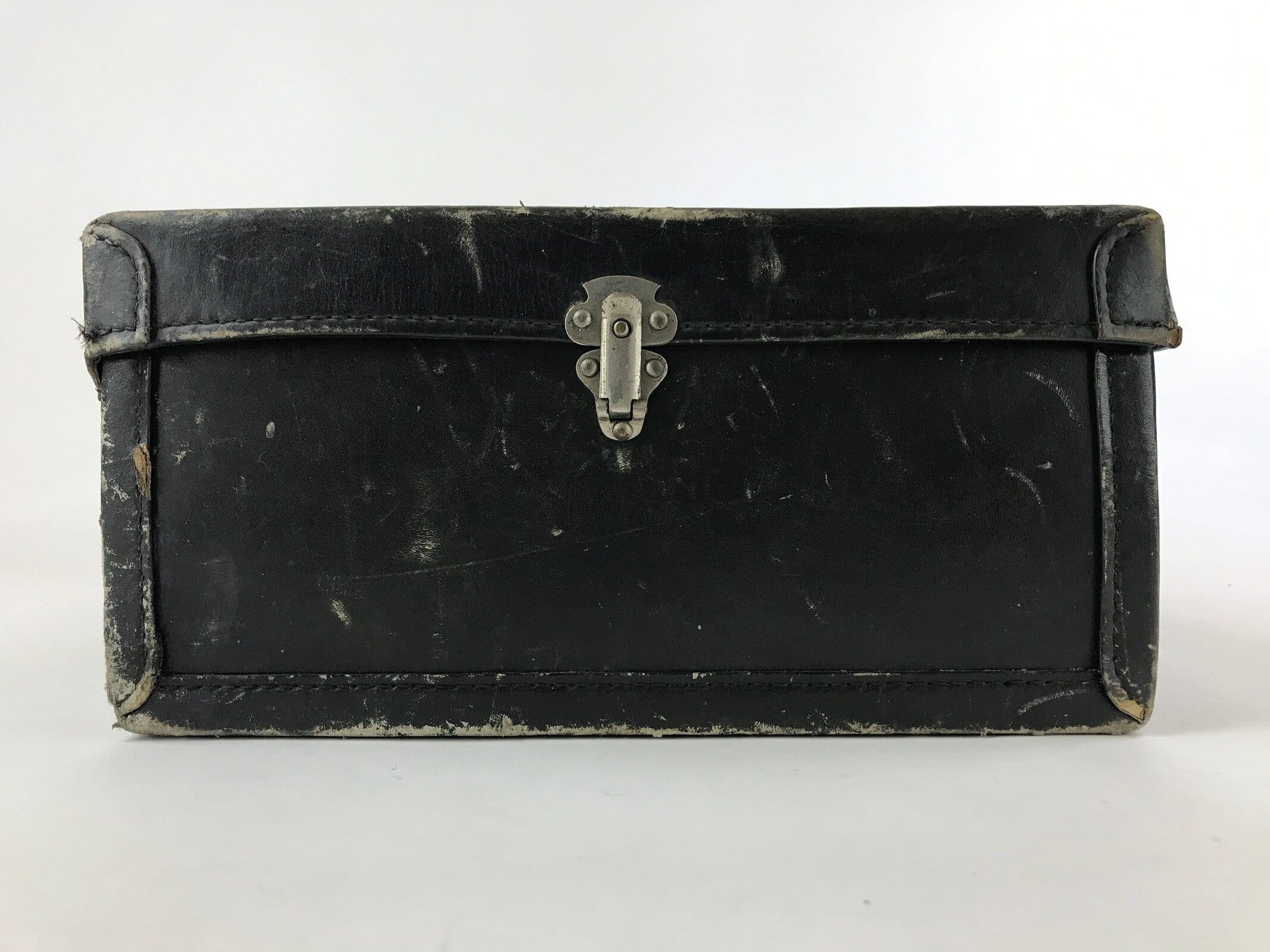 Japanese Leather Salesman Sample Case Tsukihime Cider Vtg Suitcase Black JK586