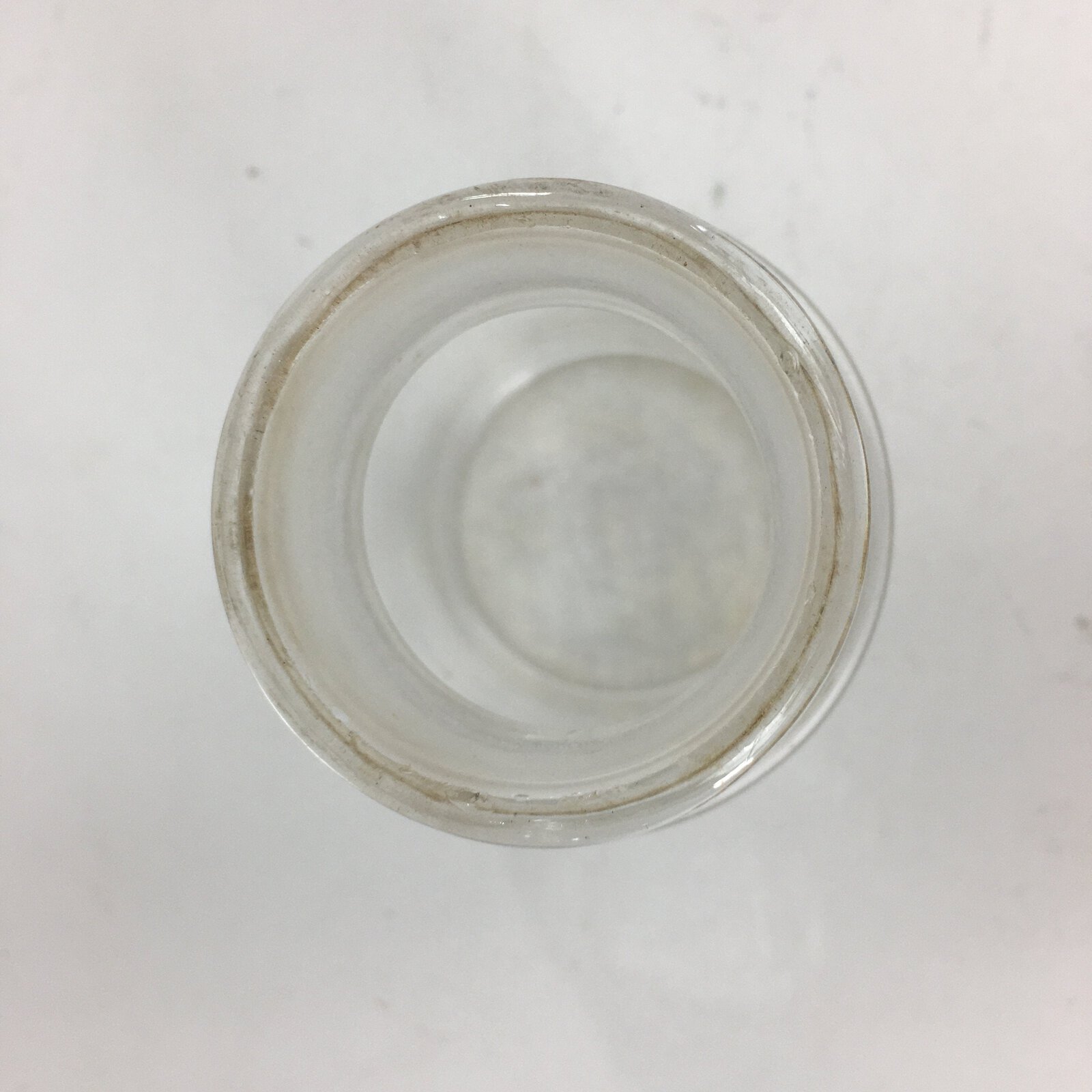 Japanese Lidded Glass Medicine Bottle Vtg Clear Color Glass 14.5 cm Vase MB18