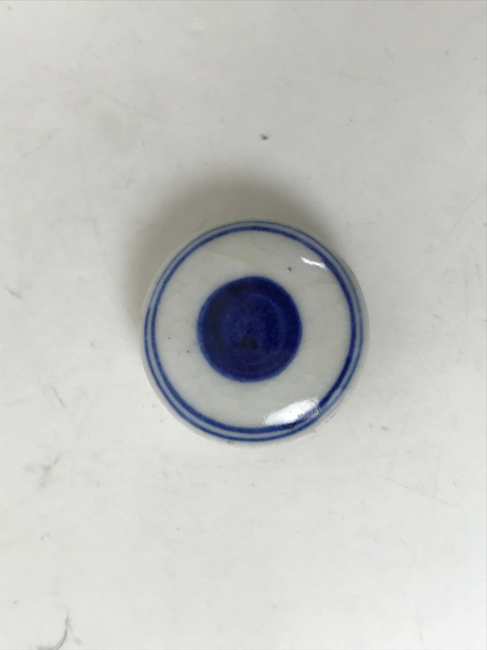 Japanese Lidded Porcelain Sake Bottle Tokkuri Vtg Sometsuke Pink Peony TS832