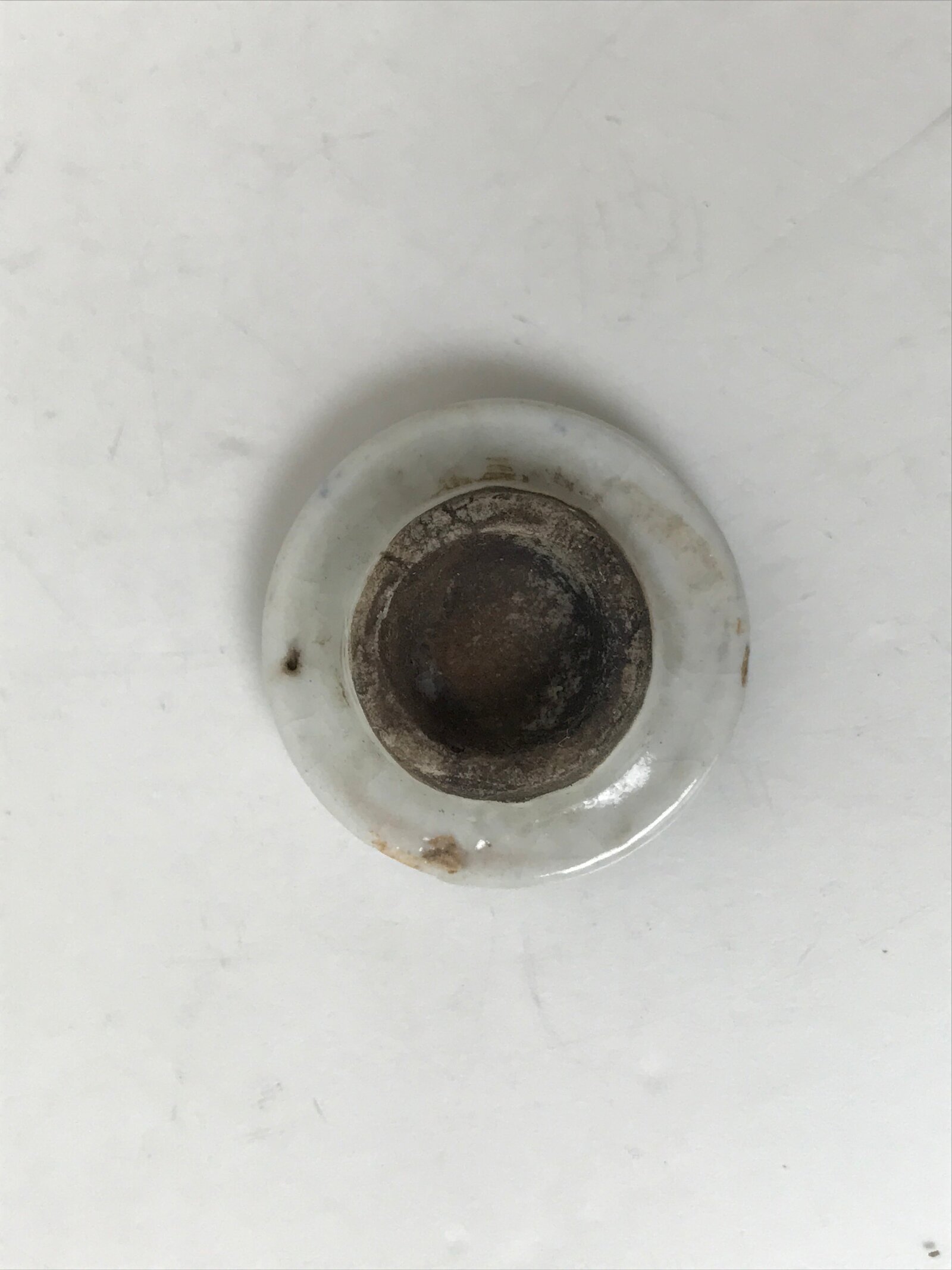 Japanese Lidded Porcelain Sake Bottle Tokkuri Vtg Sometsuke Pink Peony TS832