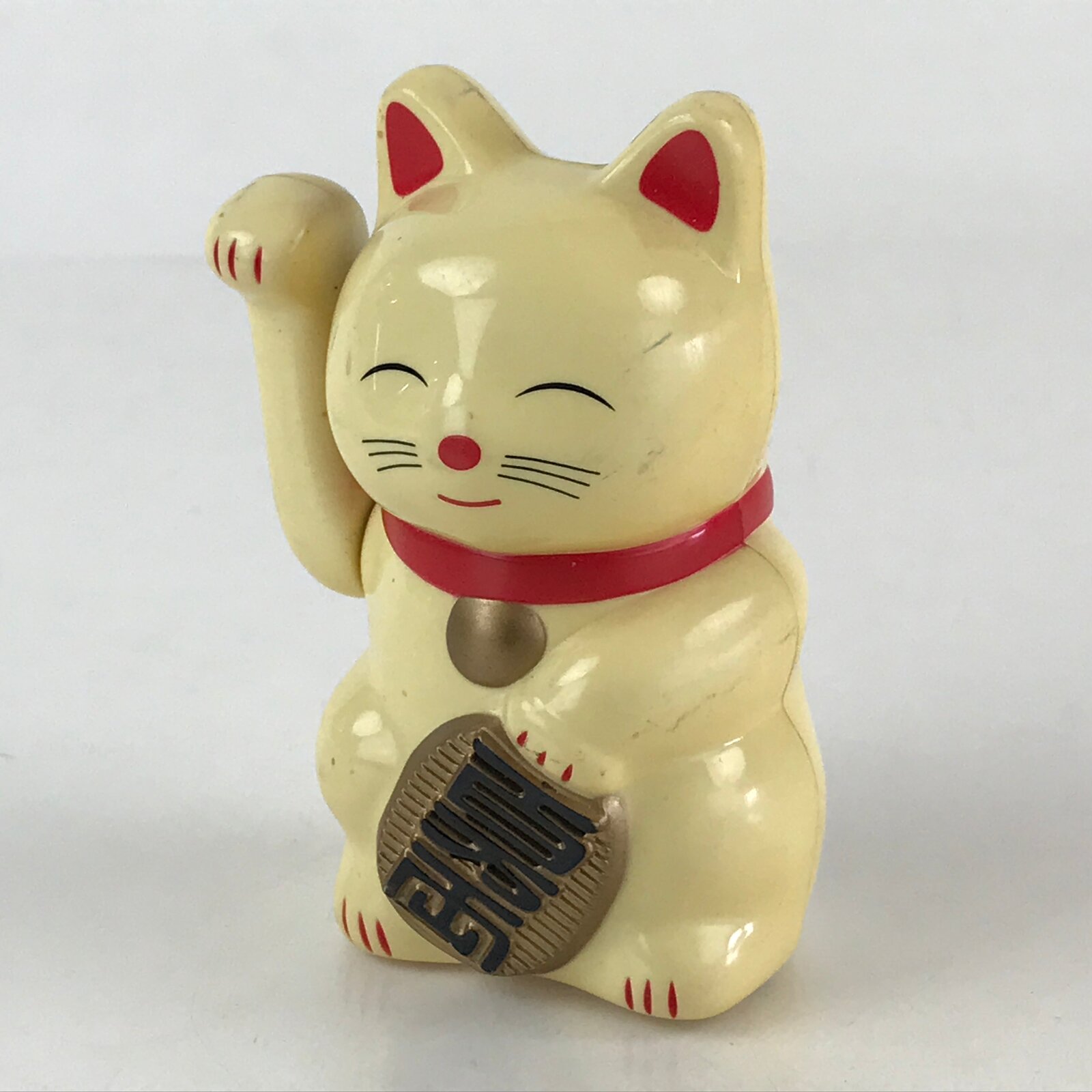 Japanese Manekineko Lucky Cat Battery Operated Figurine Vtg Sound Okimono JK476