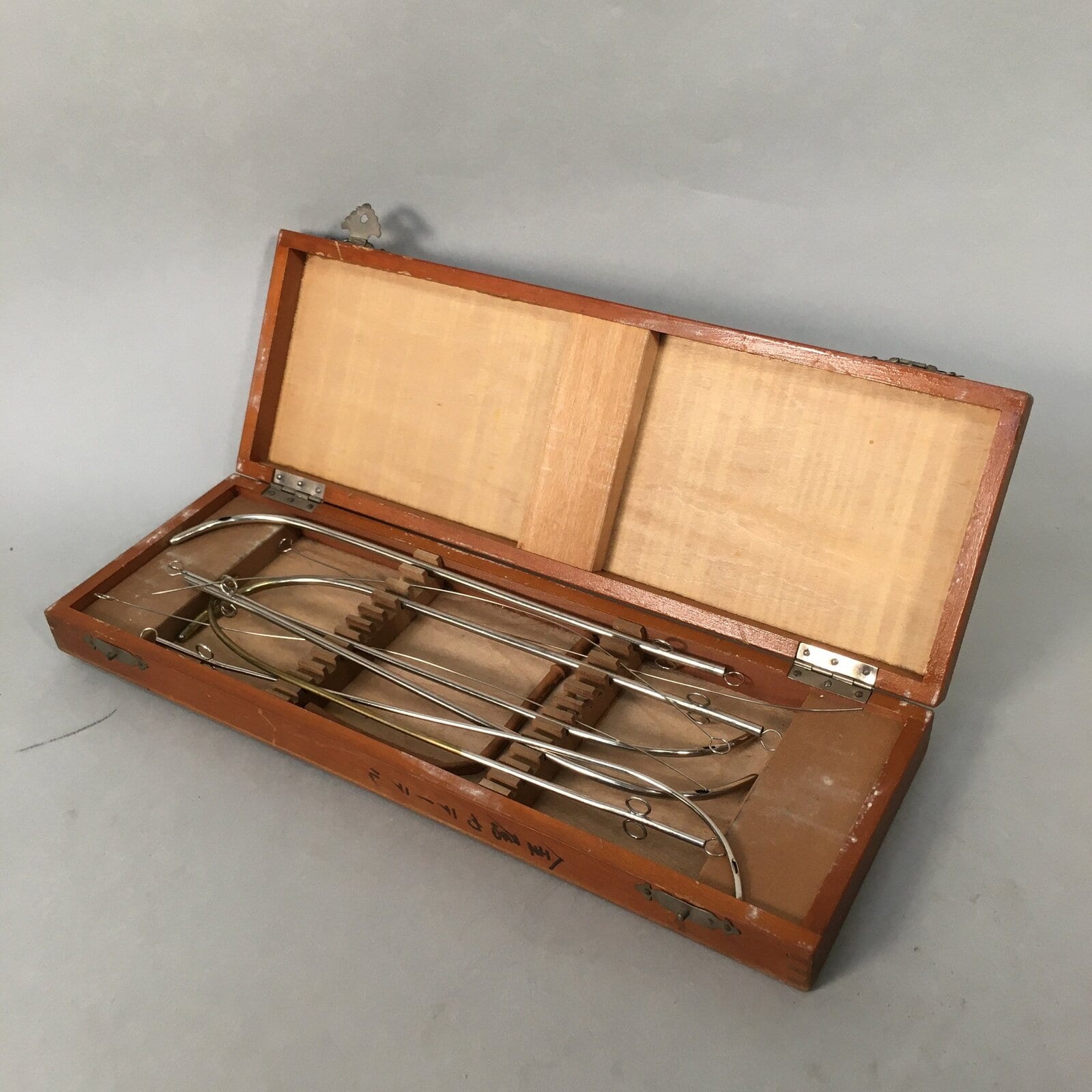 Japanese Medical Instrument Metal Catheter Set Vtg Boxed PX526