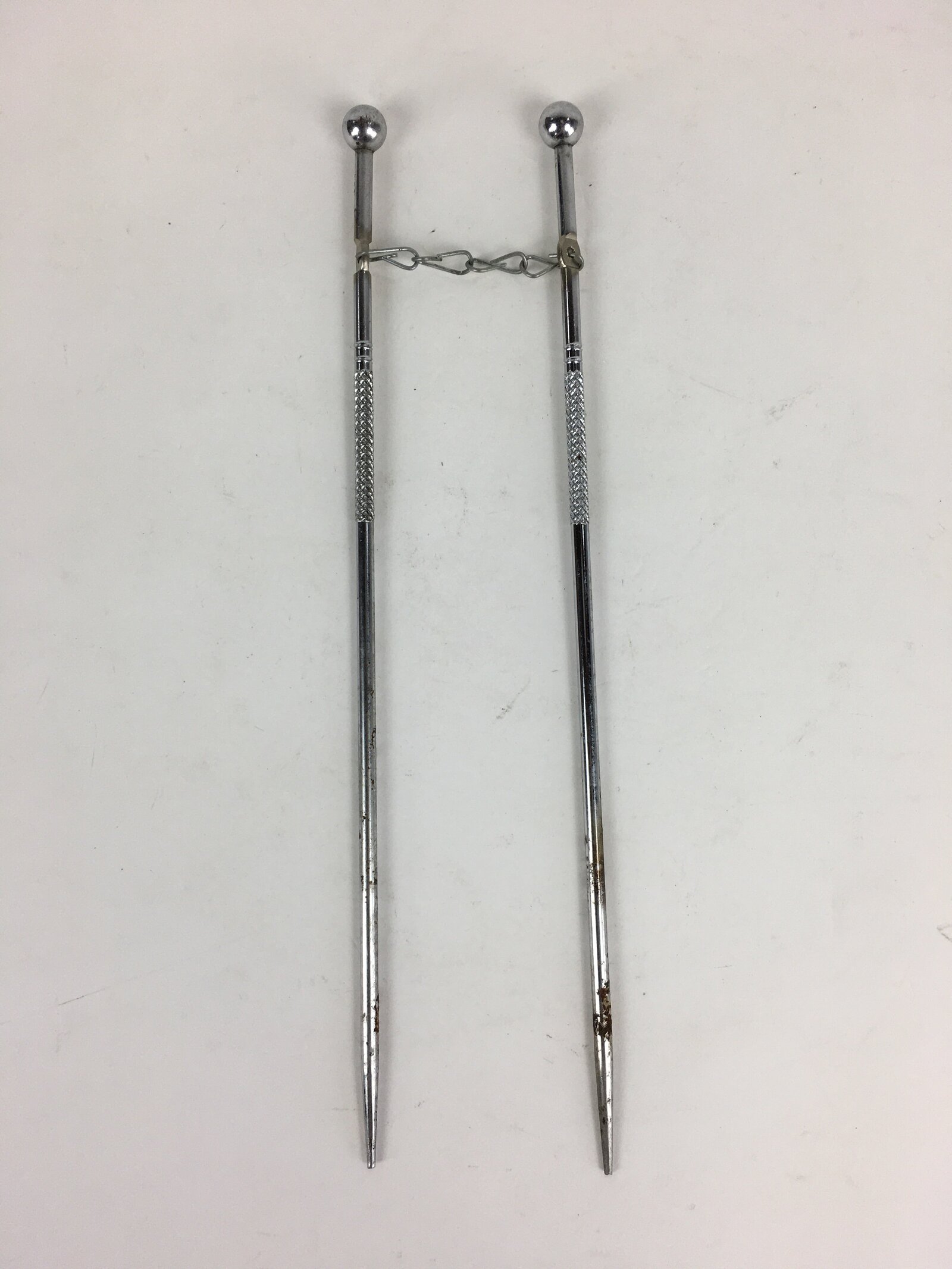 Japanese Metal Chopsticks Vtg Hibashi Charcoal Brazier Ash Pot Fire Pit JK353