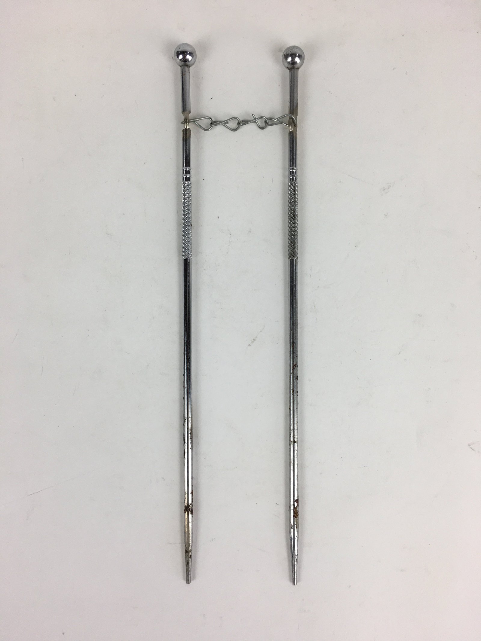 Japanese Metal Chopsticks Vtg Hibashi Charcoal Brazier Ash Pot Fire Pit JK353