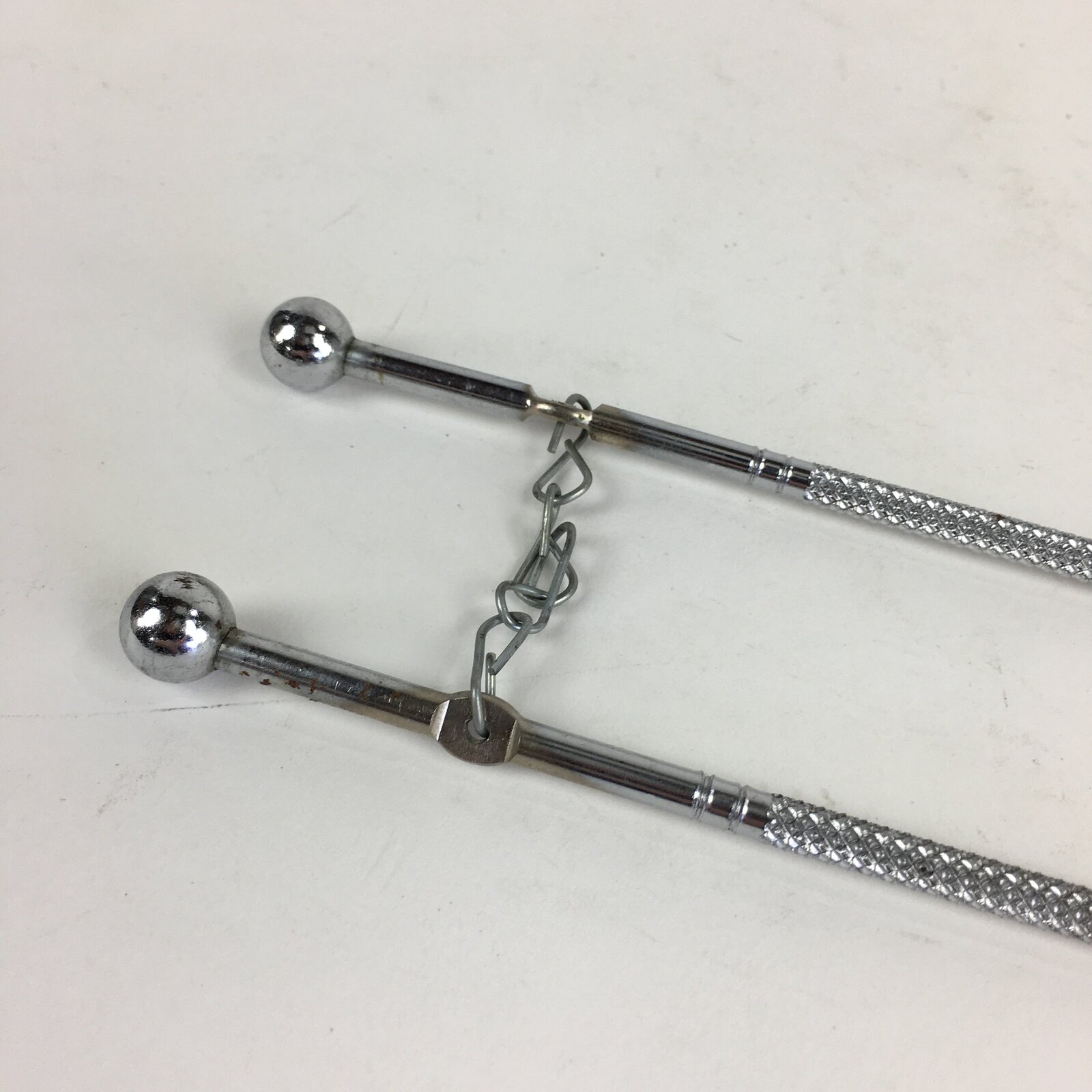 Japanese Metal Chopsticks Vtg Hibashi Charcoal Brazier Ash Pot Fire Pit JK353