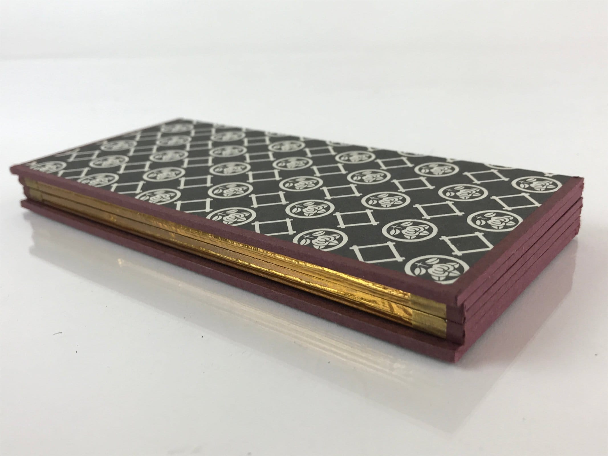 Japanese Miniature Furniture Hikone Byobu Vtg Gold Folding Screen Panel PX633