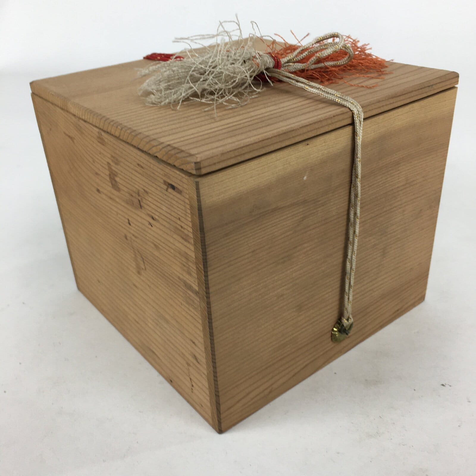 Japanese Mino Ware Ceramic Green Tea Bowl Vtg Chawan Boxed Pottery PX601