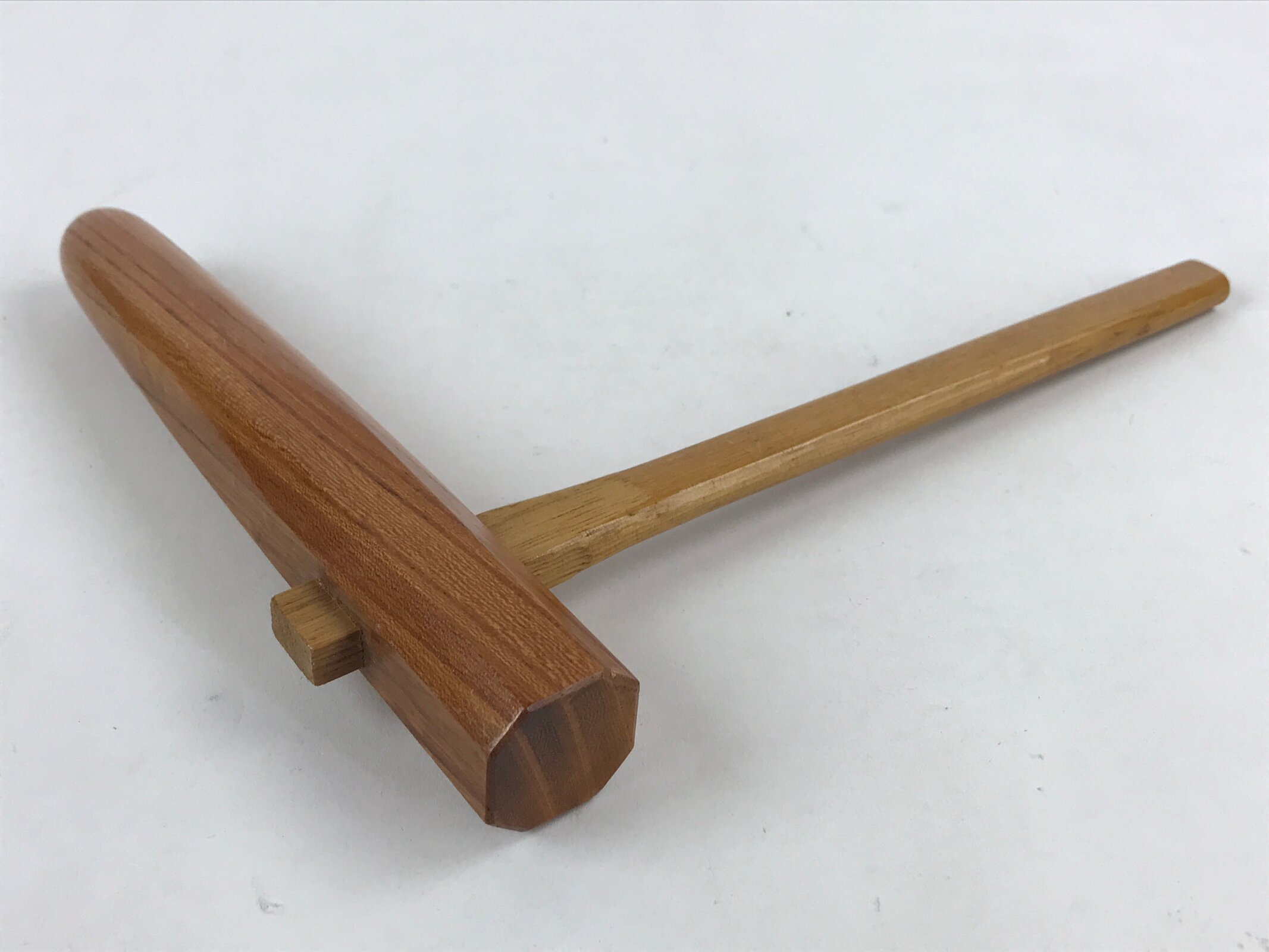 Japanese Mochitsuki Wood Mortar Pestle Set Vtg Brown Small Usu Kine Mochi JK588