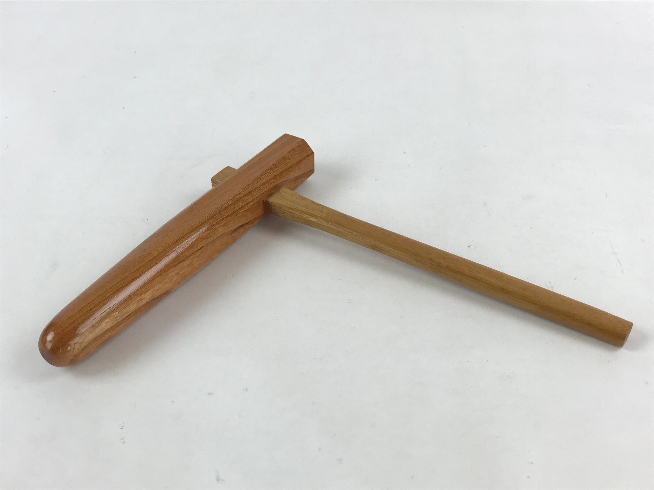 Japanese Mochitsuki Wood Mortar Pestle Set Vtg Brown Small Usu Kine Mochi JK588