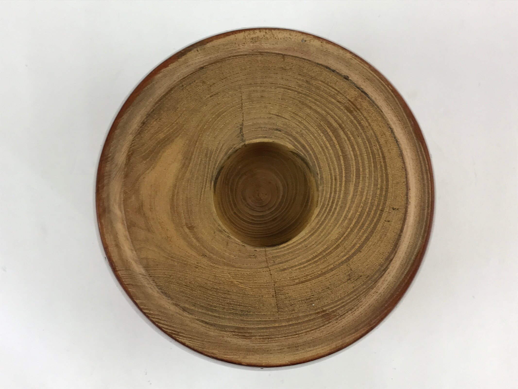 Japanese Mochitsuki Wood Mortar Pestle Set Vtg Brown Small Usu Kine Mochi JK588