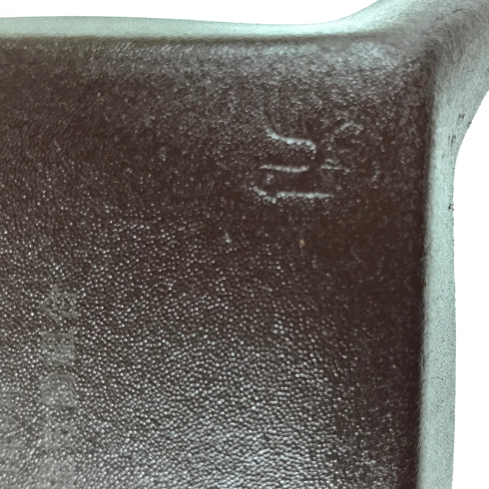 Japanese Molded Leather Trinket Tray Vtg Mandala Square Brown Green Red JK788