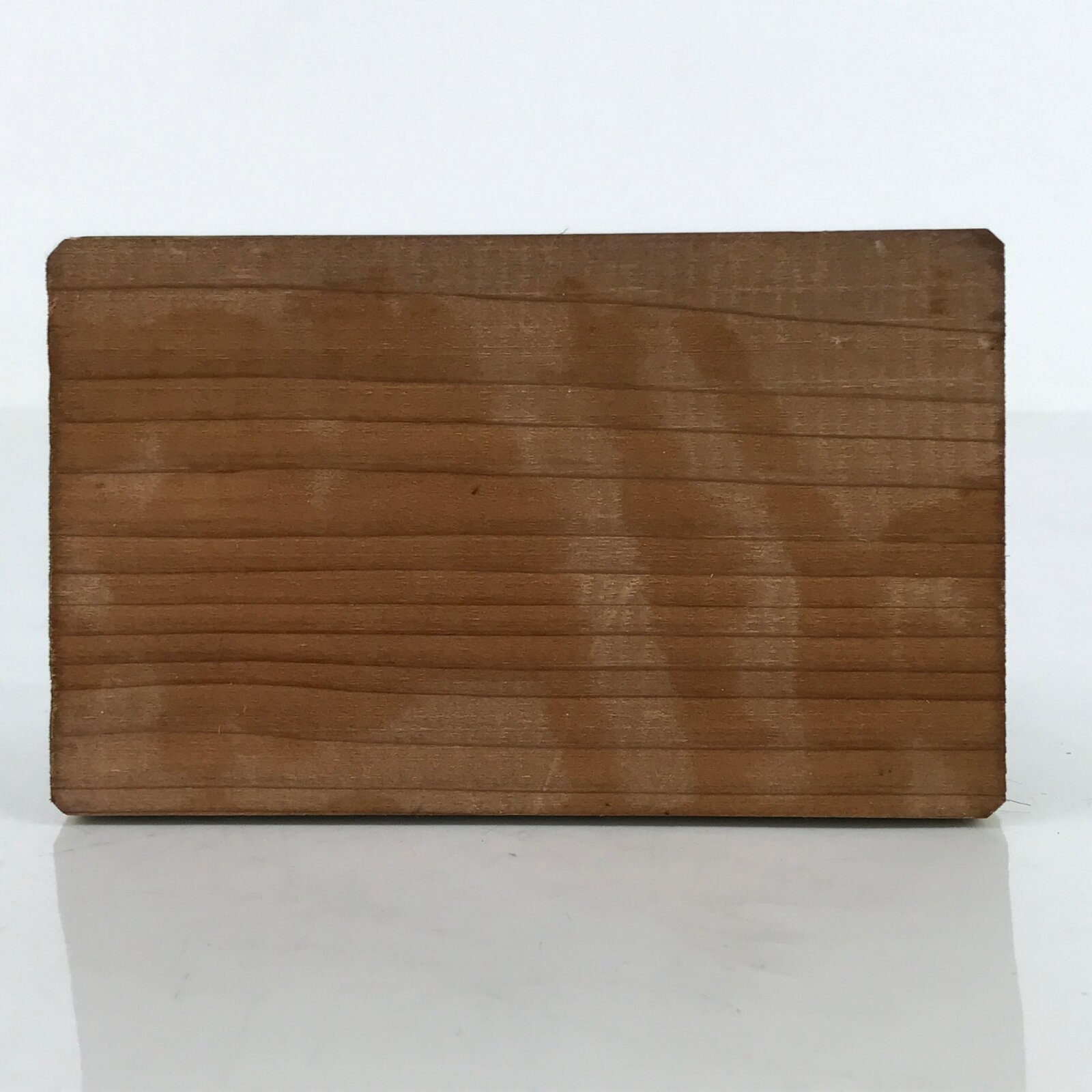 Japanese Nara Deer Park Souvenir Figurine Vtg Brown Green Wood Stand KF694