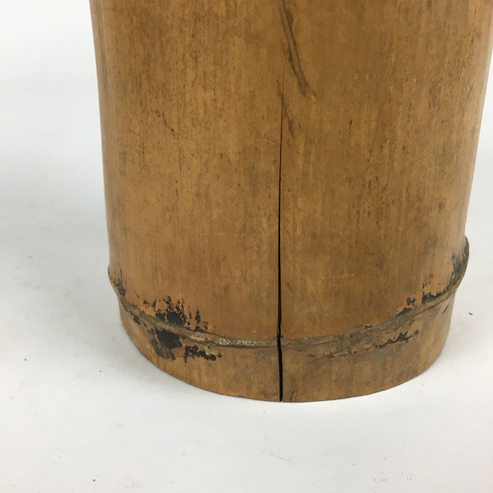 Japanese Natural Bamboo Flower Vase Vtg Ikebana Arrangement Kabin FV953