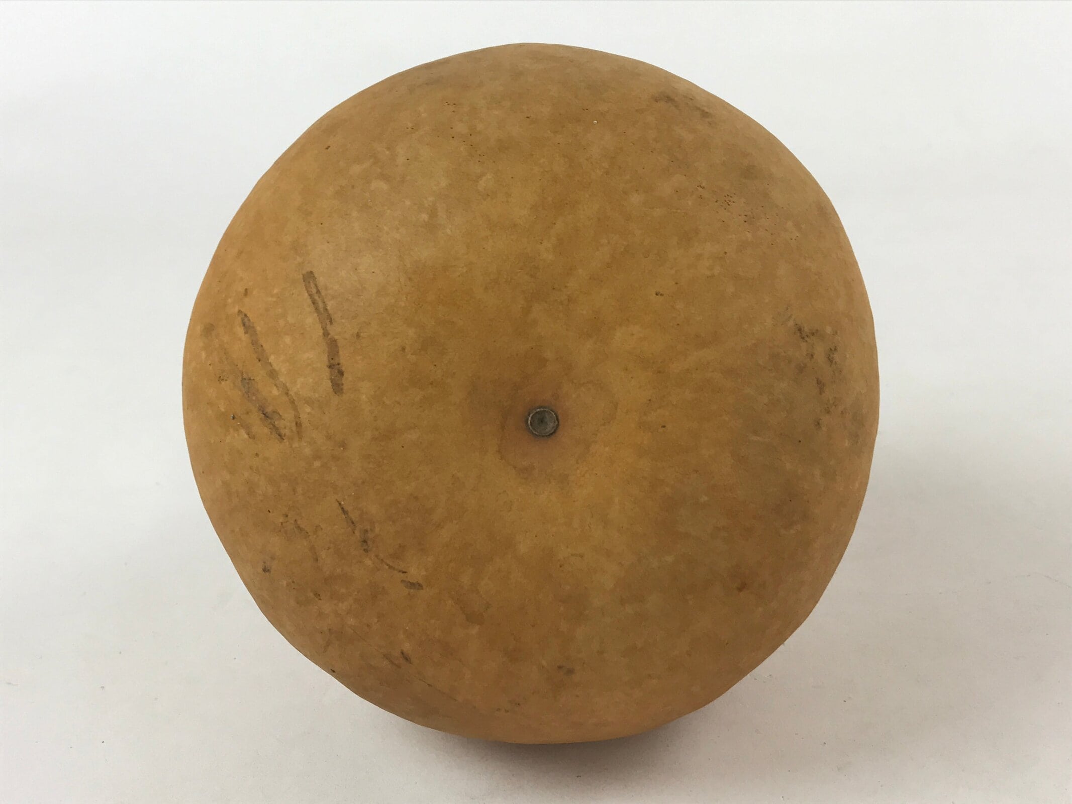 Japanese Natural Hyotan Gourd Vtg Sake Bottle Lucky Charm Large Calabash G252