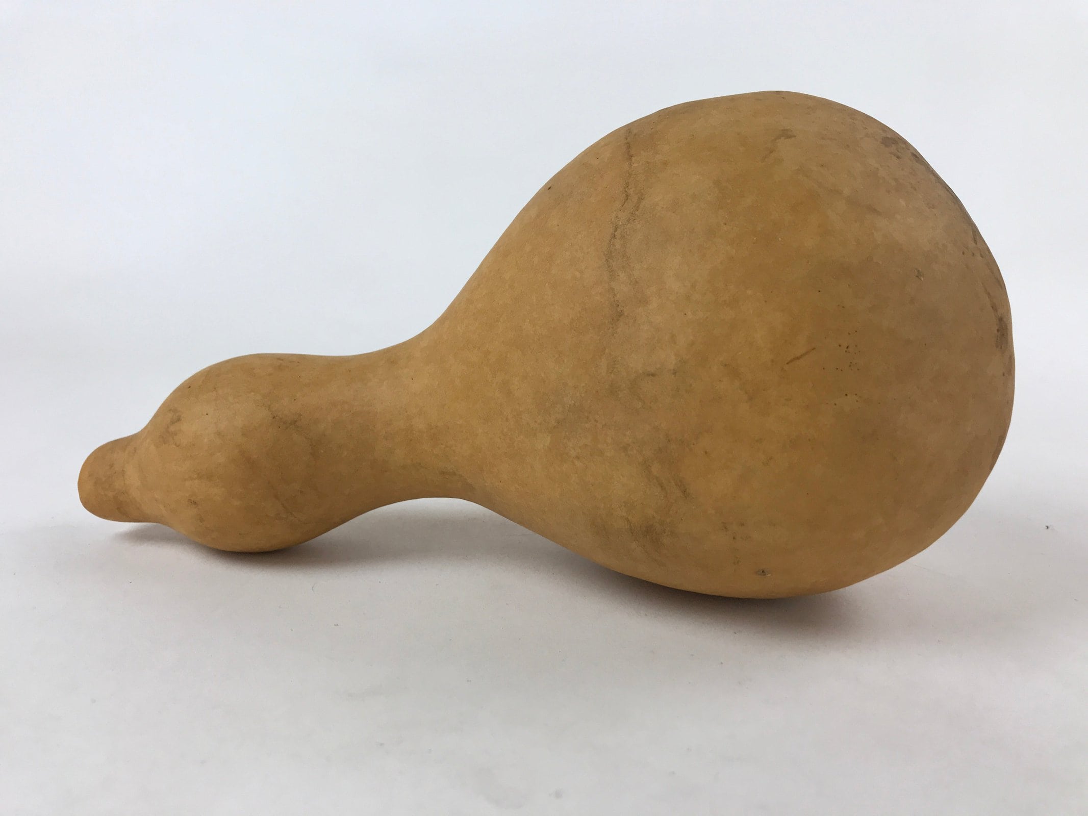 Japanese Natural Hyotan Gourd Vtg Sake Bottle Lucky Charm Large Calabash G253