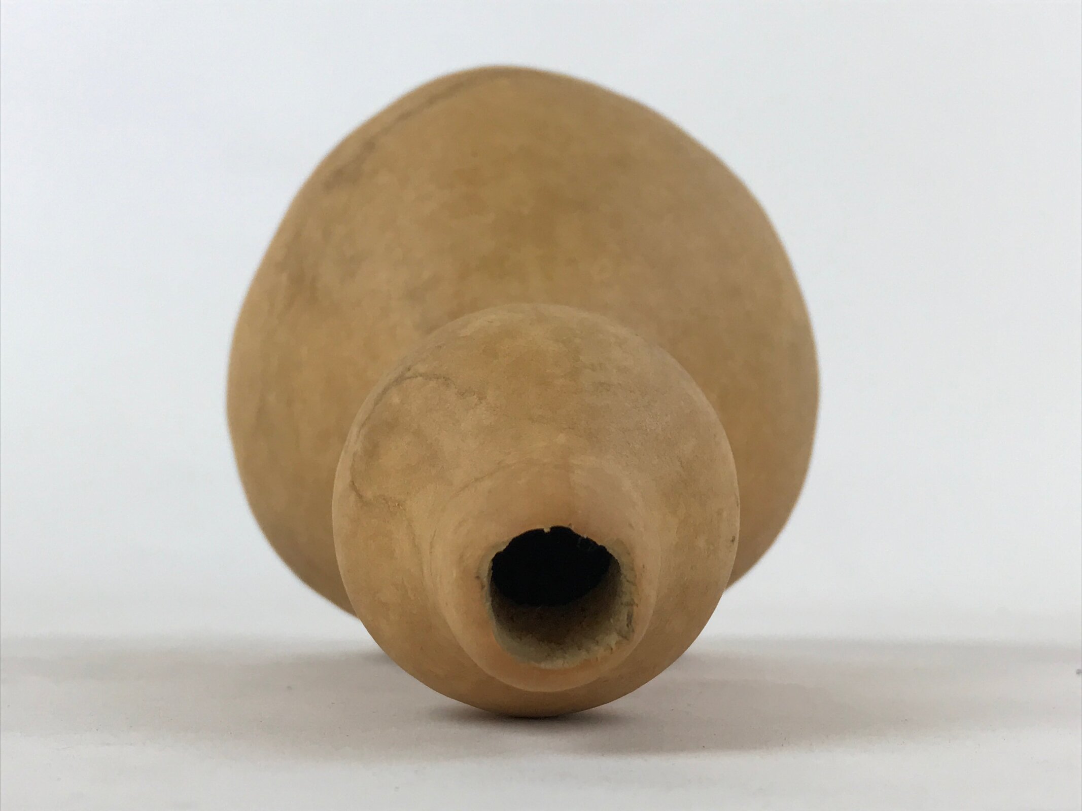 Japanese Natural Hyotan Gourd Vtg Sake Bottle Lucky Charm Large Calabash G253