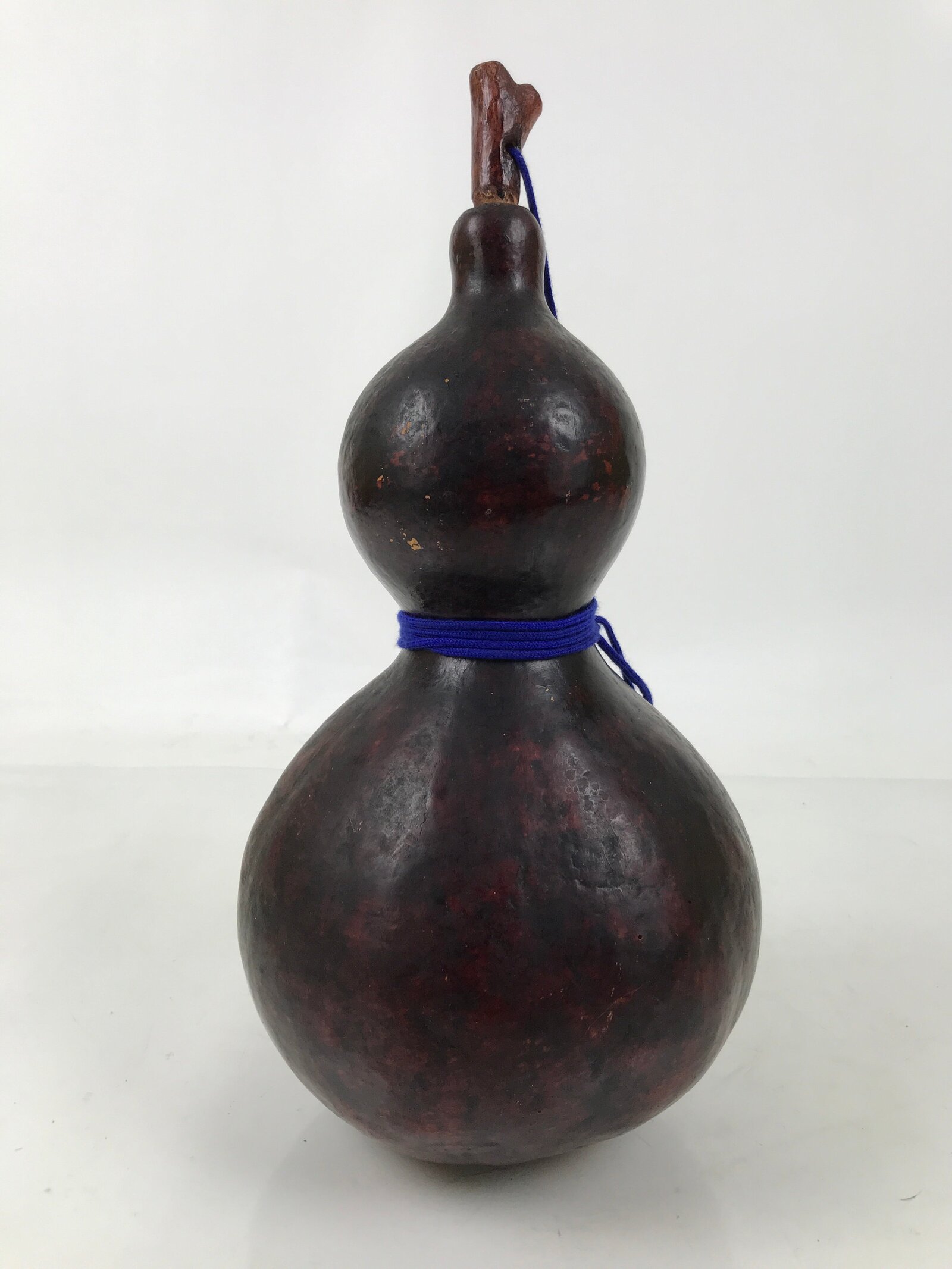 Japanese Natural Hyotan Gourd Vtg Sake Bottle Lucky Charm Large Calabash G281