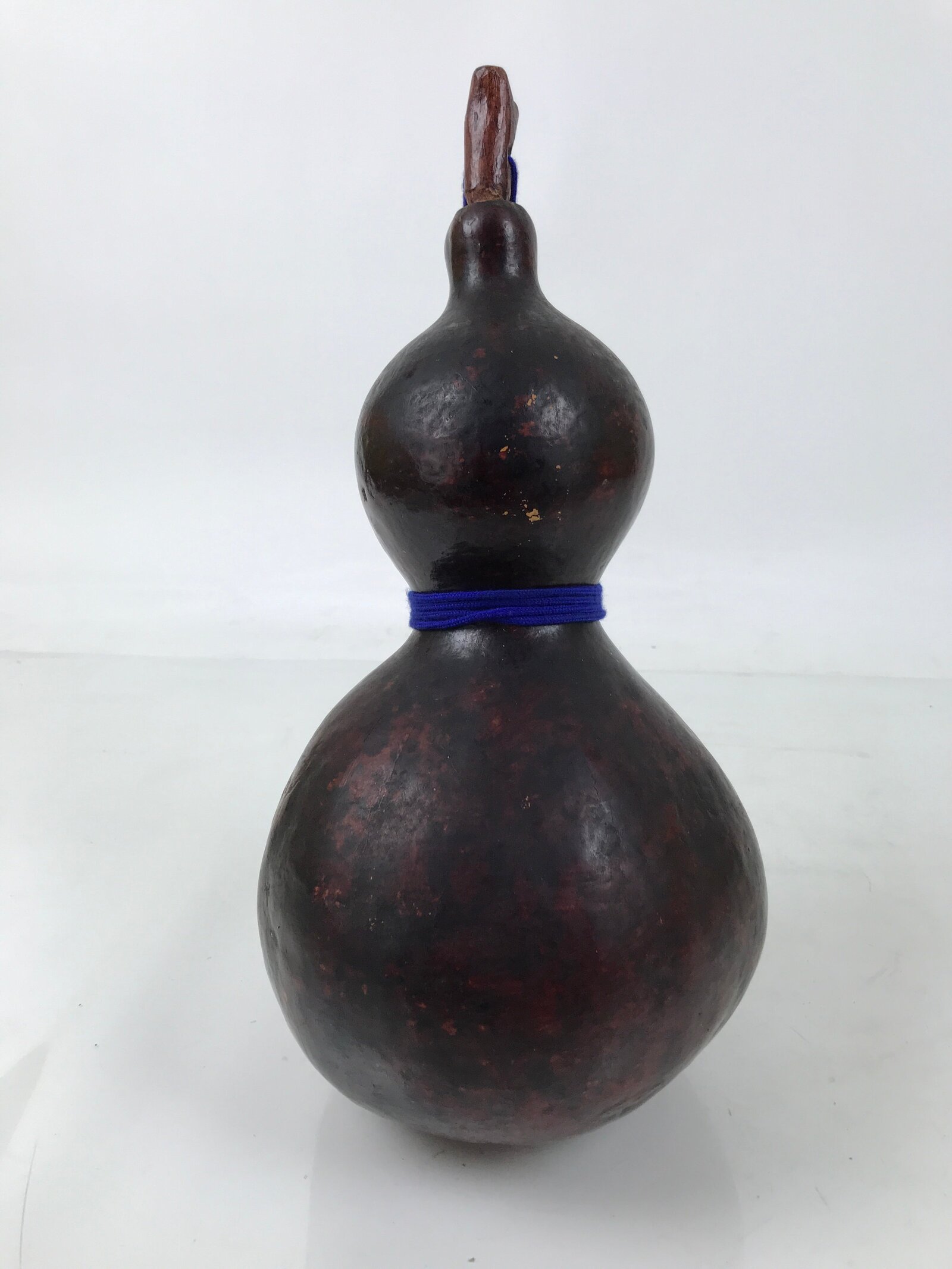 Japanese Natural Hyotan Gourd Vtg Sake Bottle Lucky Charm Large Calabash G281