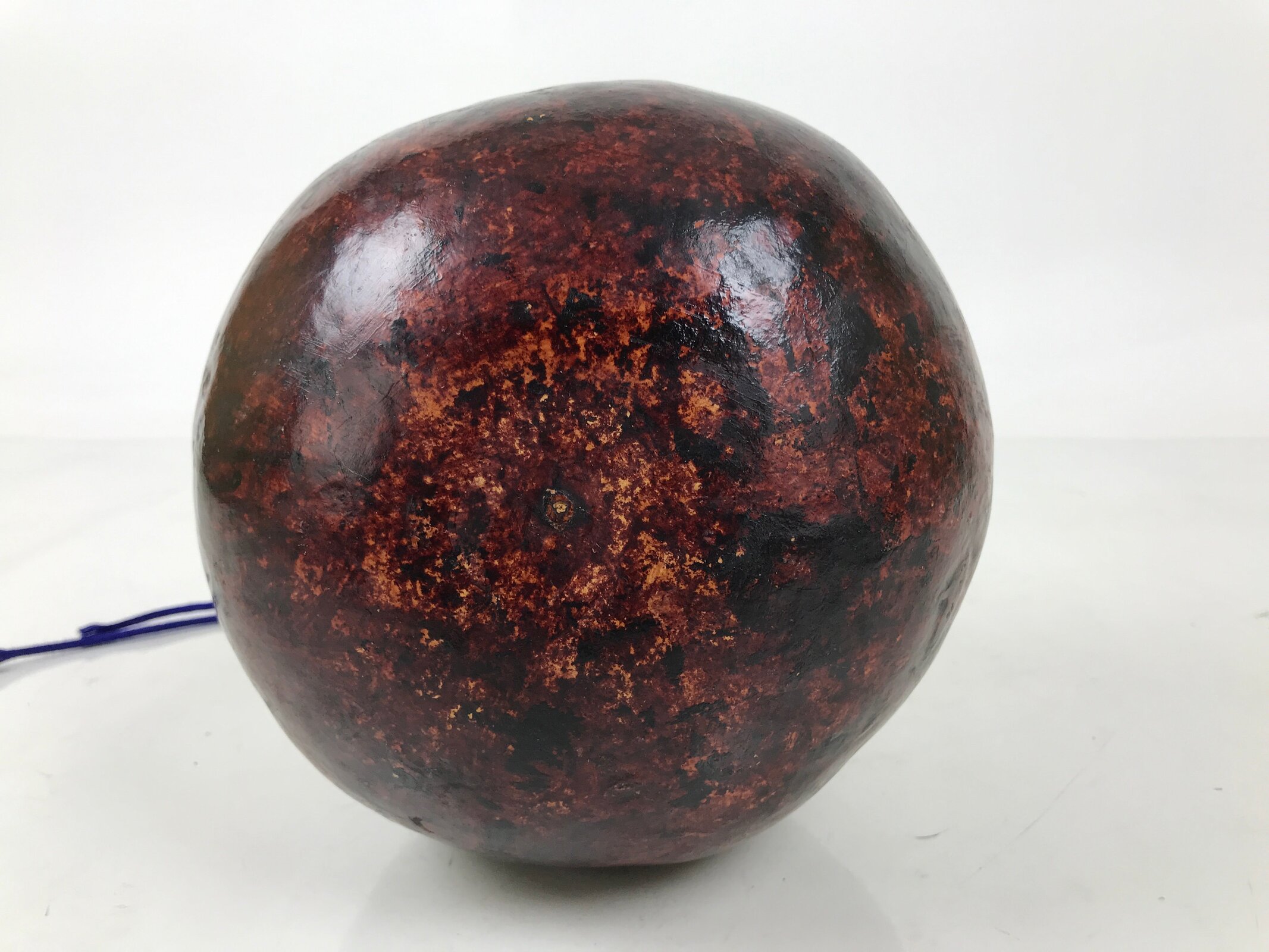 Japanese Natural Hyotan Gourd Vtg Sake Bottle Lucky Charm Large Calabash G281