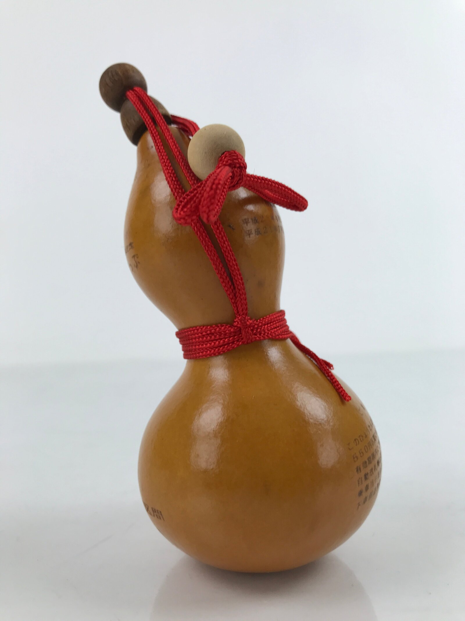 Japanese Natural Hyotan Gourd Vtg Sake Bottle Yoro Railway Special Ticket G267