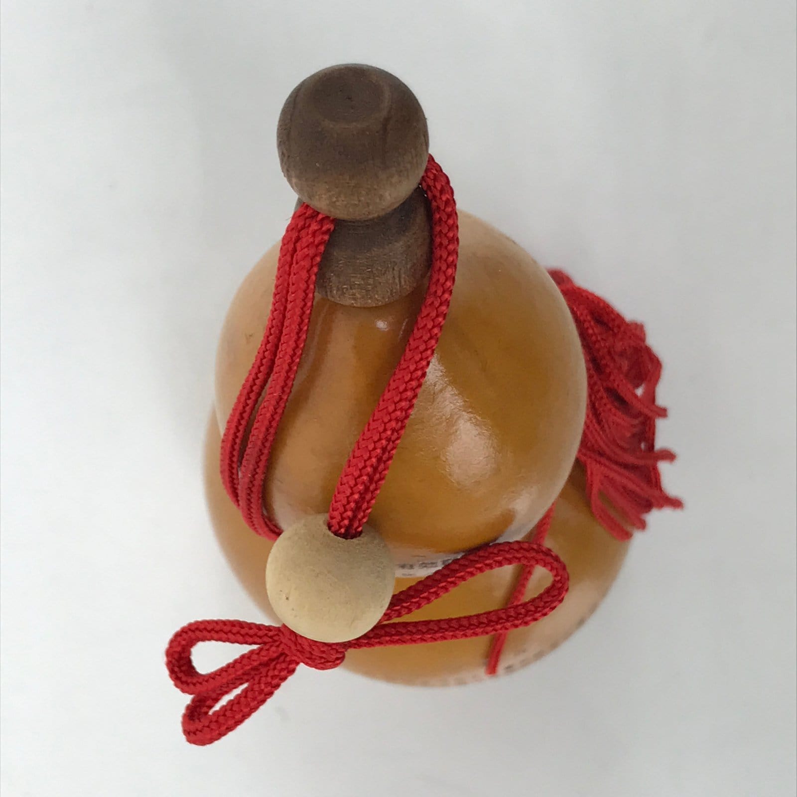 Japanese Natural Hyotan Gourd Vtg Sake Bottle Yoro Railway Special Ticket G267