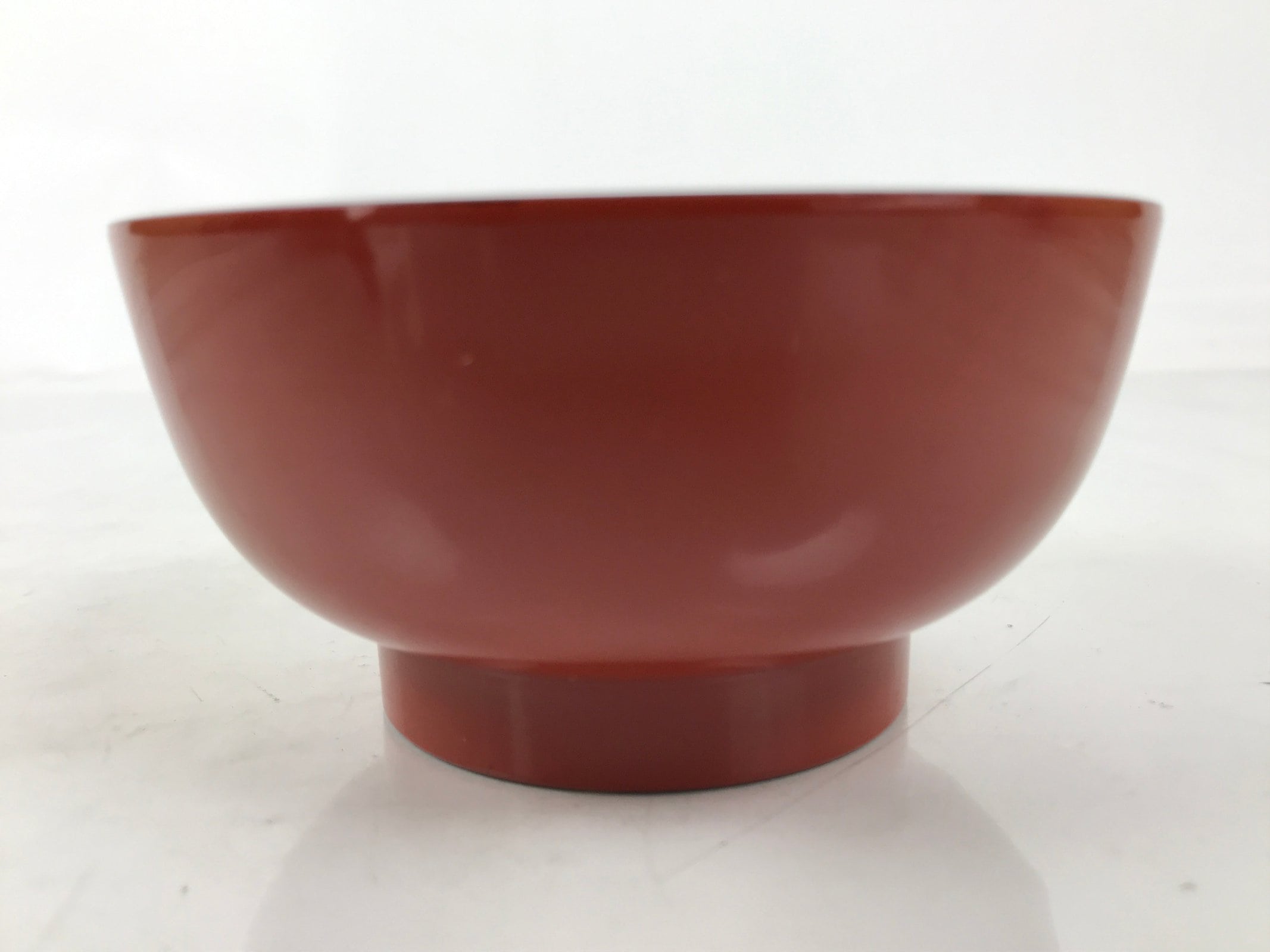 Japanese Natural Lacquered Wooden Rice Bowl Owan Vtg Wajima Nuri Red Black LB142