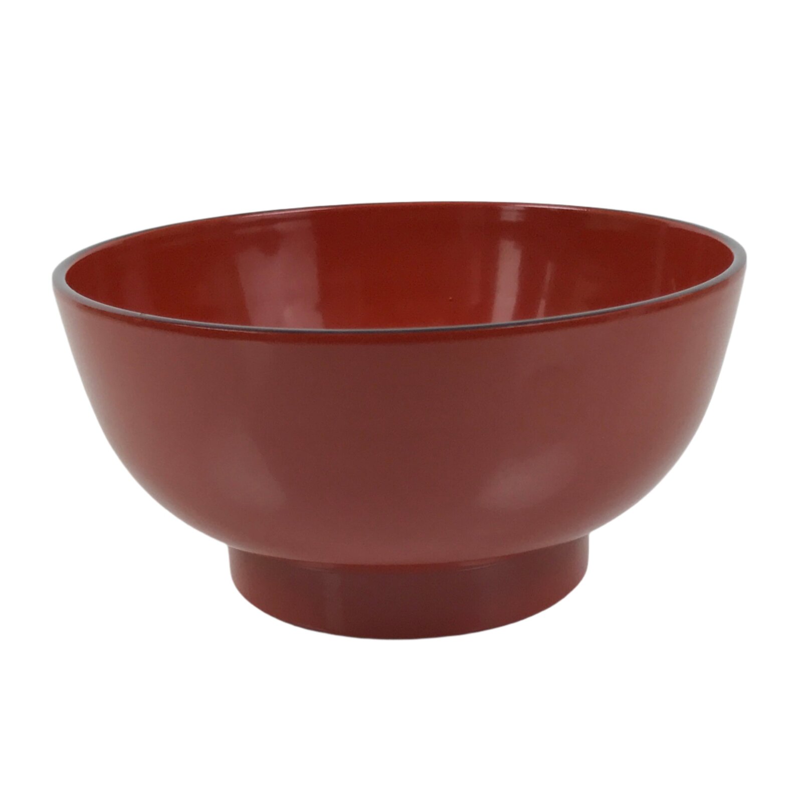 Japanese Natural Lacquered Wooden Rice Bowl Owan Vtg Wajima Nuri Red Black LB143