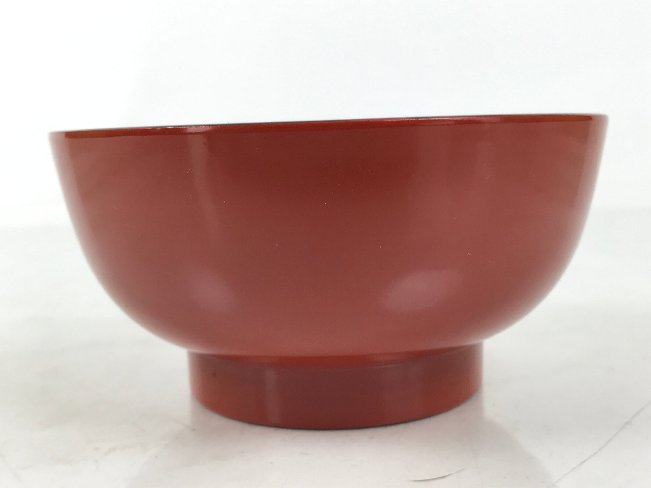 Japanese Natural Lacquered Wooden Rice Bowl Owan Vtg Wajima Nuri Red Black LB147